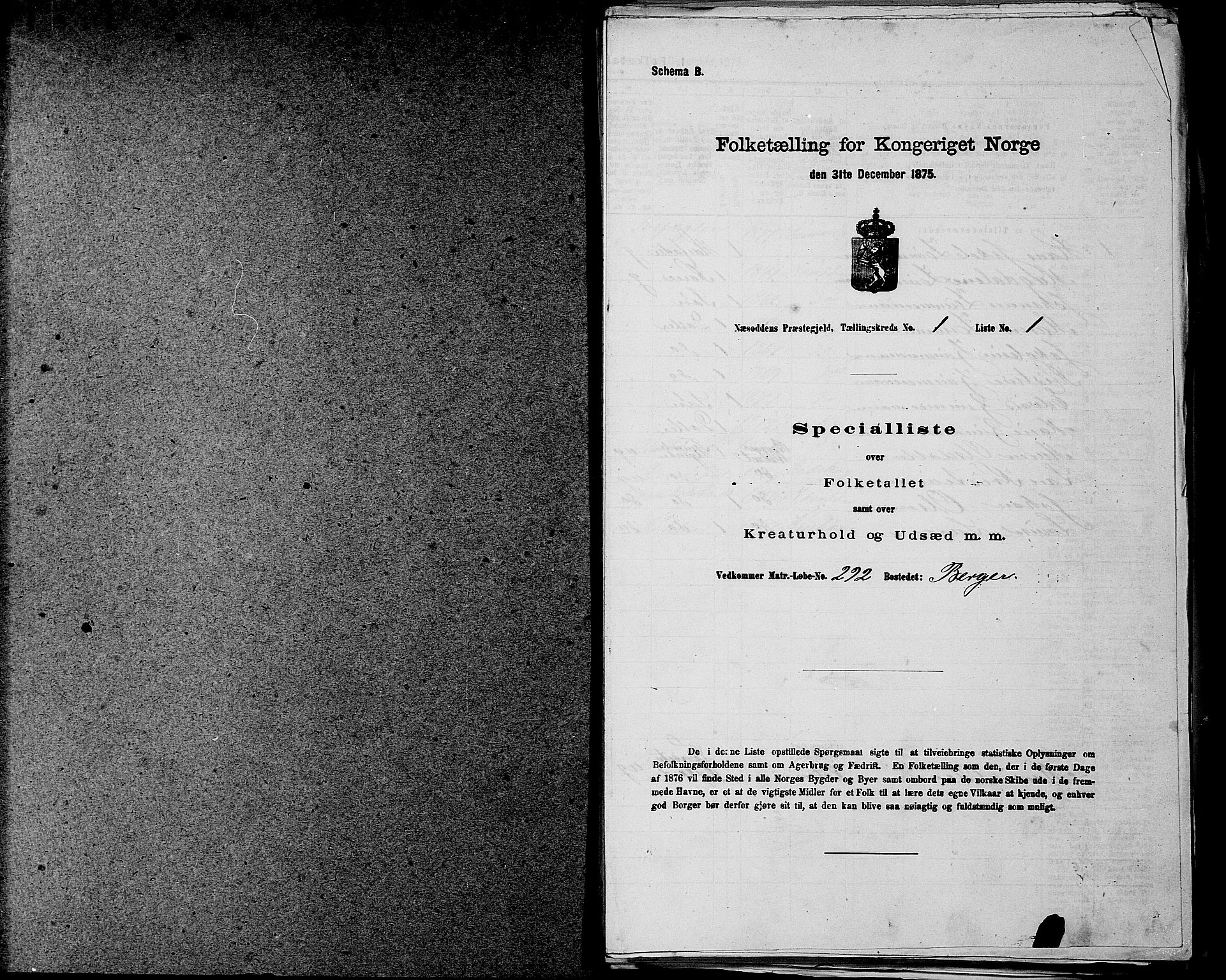 RA, Folketelling 1875 for 0216P Nesodden prestegjeld, 1875, s. 22