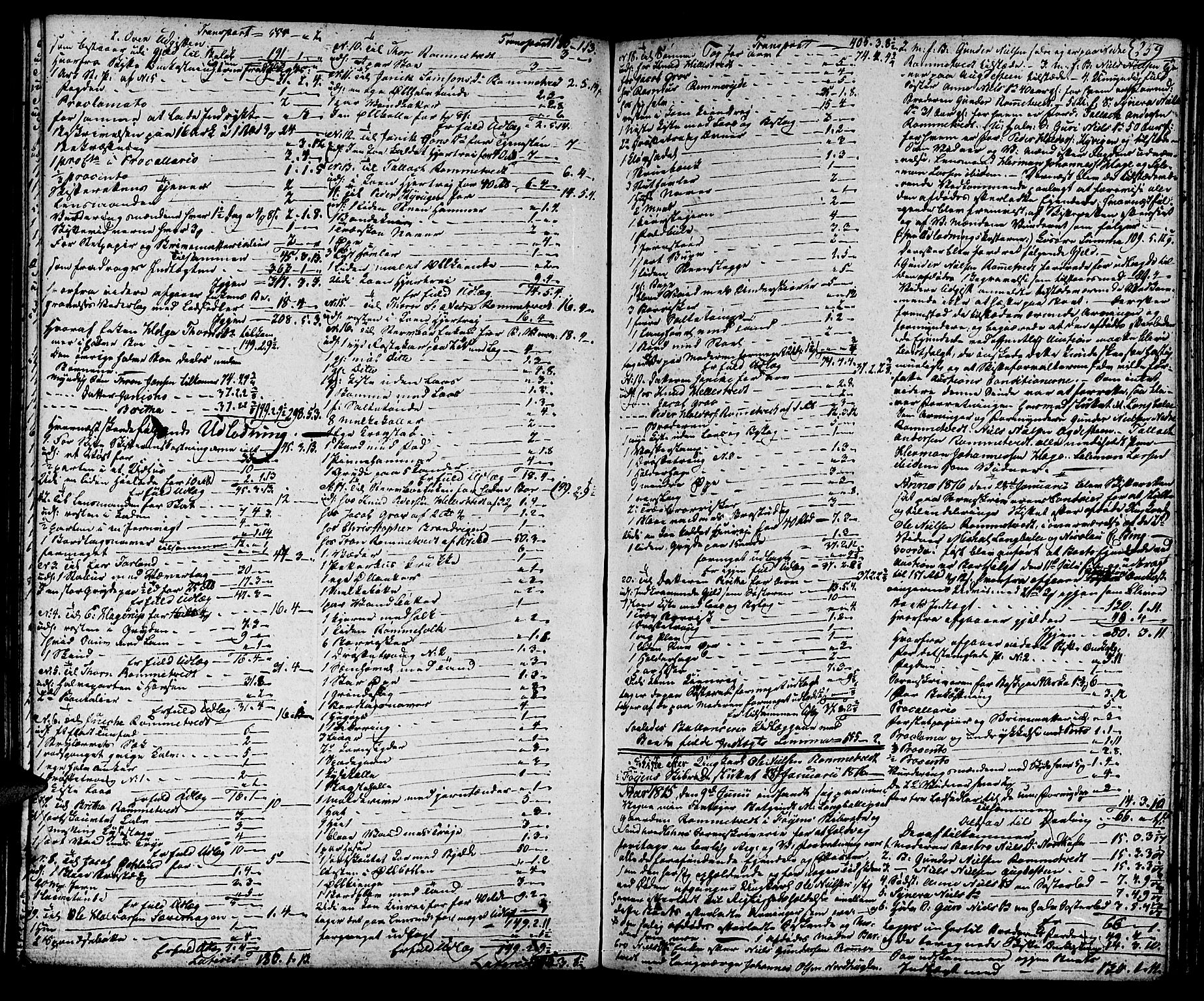 Sunnhordland sorenskrivar, SAB/A-2401/1/H/Ha/Had/L0001: Skifteprotokollar. Føyen, Fjære og Våg. Register i protokoll., 1808-1817, s. 258b-259a