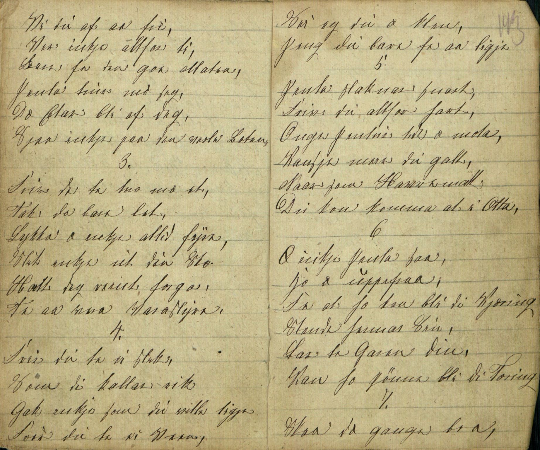 Rikard Berge, TEMU/TGM-A-1003/F/L0005/0018: 160-200 / 177 Handskriven visebok. Tilhører Aasheim af Sigjords Præstegjeld, 1870. Vise, 1870, s. 142-143