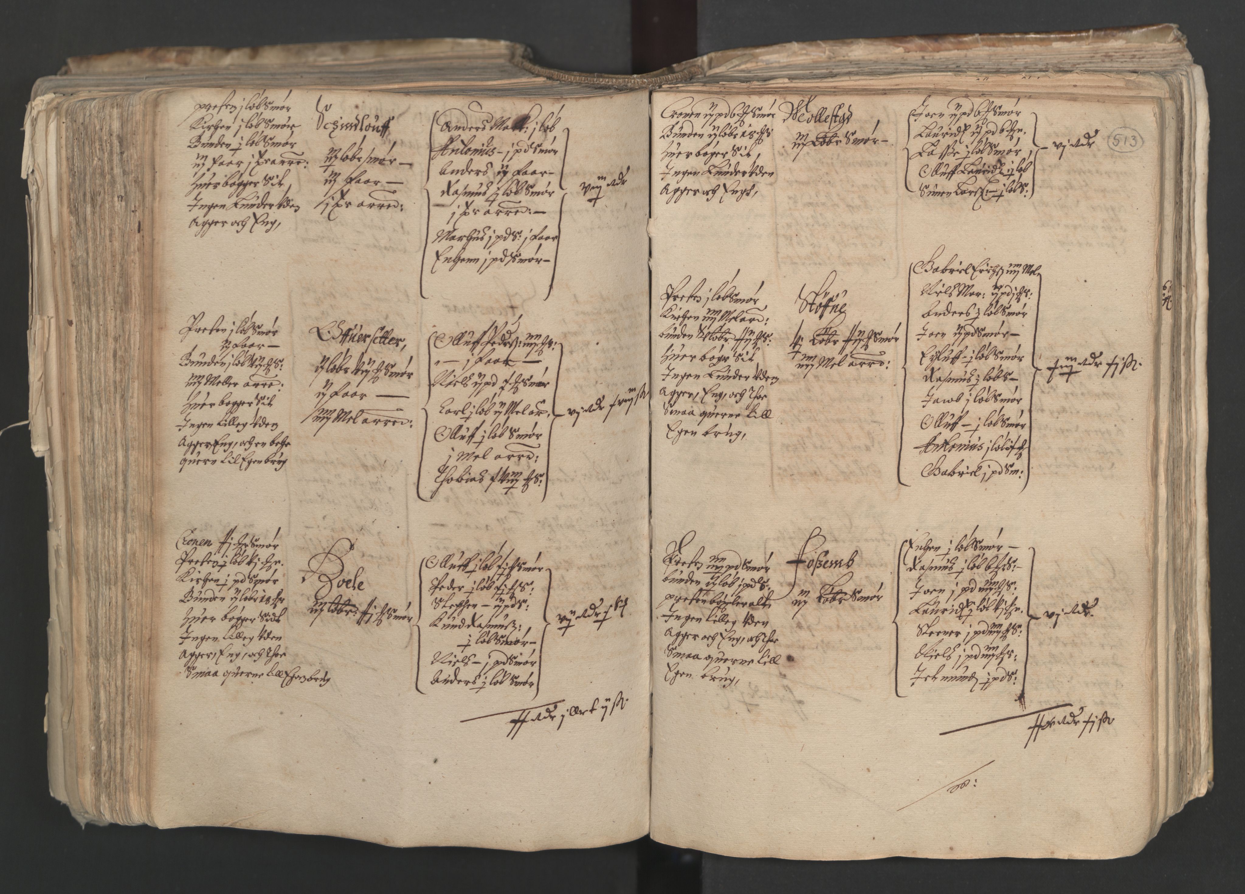 Rentekammeret inntil 1814, Realistisk ordnet avdeling, AV/RA-EA-4070/L/L0024/0001: Bergen lagdømme: / [A]: Alminnelig jordebok og skattemanntall (6 dalers kontribusjonsskatt). Sunnhordland, Hardanger, Nordhordland, Voss, Indre Sogn, Ytre Sogn, Sunnfjord, Nordfjord og Sunnmøre fogderi., 1661, s. 512b-513a