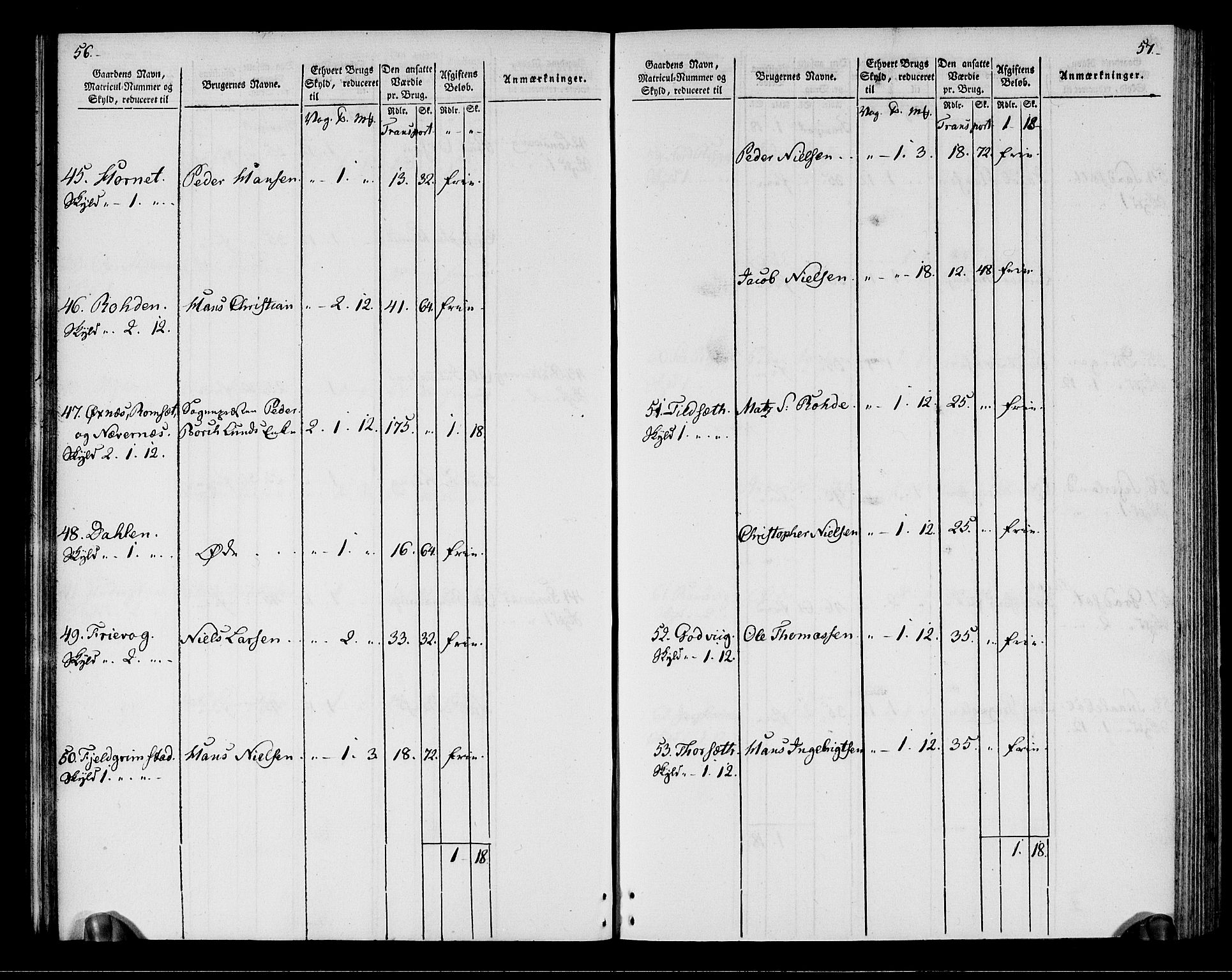 Rentekammeret inntil 1814, Realistisk ordnet avdeling, RA/EA-4070/N/Ne/Nea/L0164: Vesterålen, Andenes og Lofoten fogderi. Oppebørselsregister, 1803, s. 31