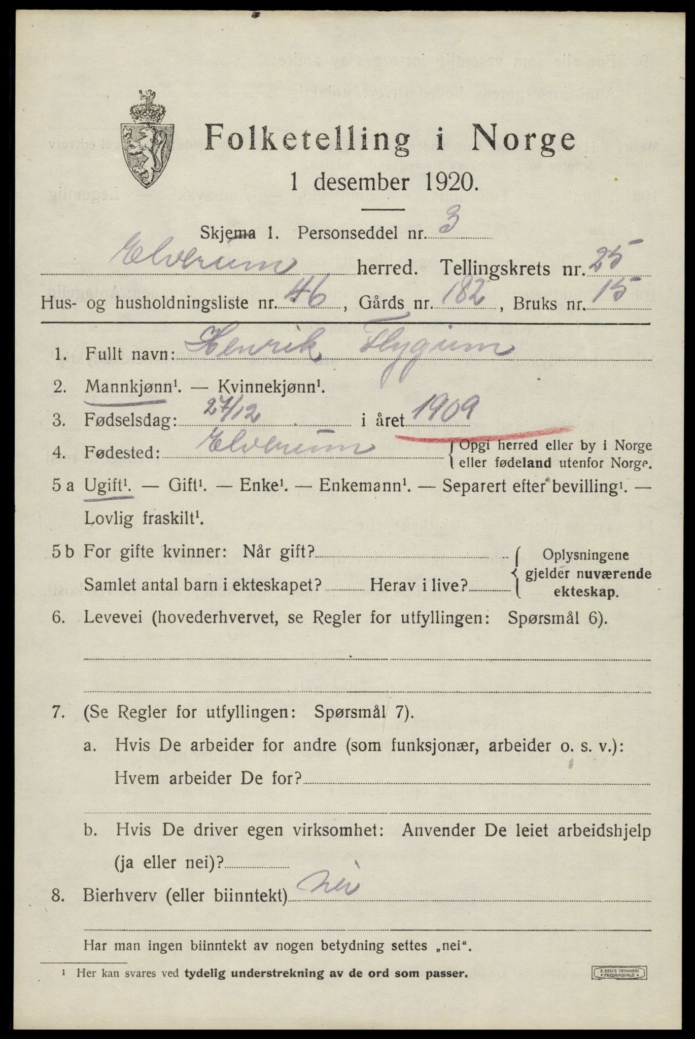 SAH, Folketelling 1920 for 0427 Elverum herred, 1920, s. 26778