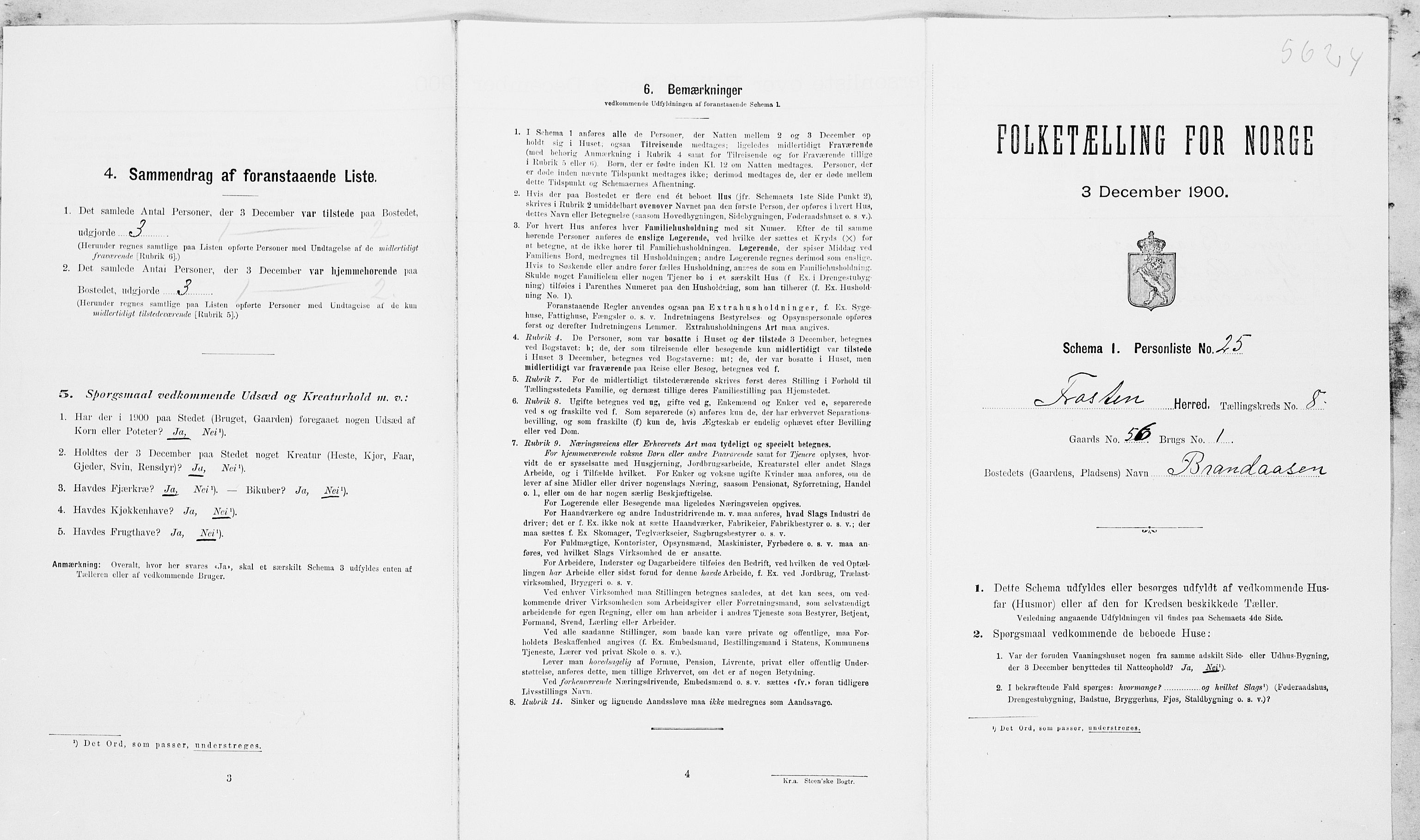 SAT, Folketelling 1900 for 1717 Frosta herred, 1900, s. 971