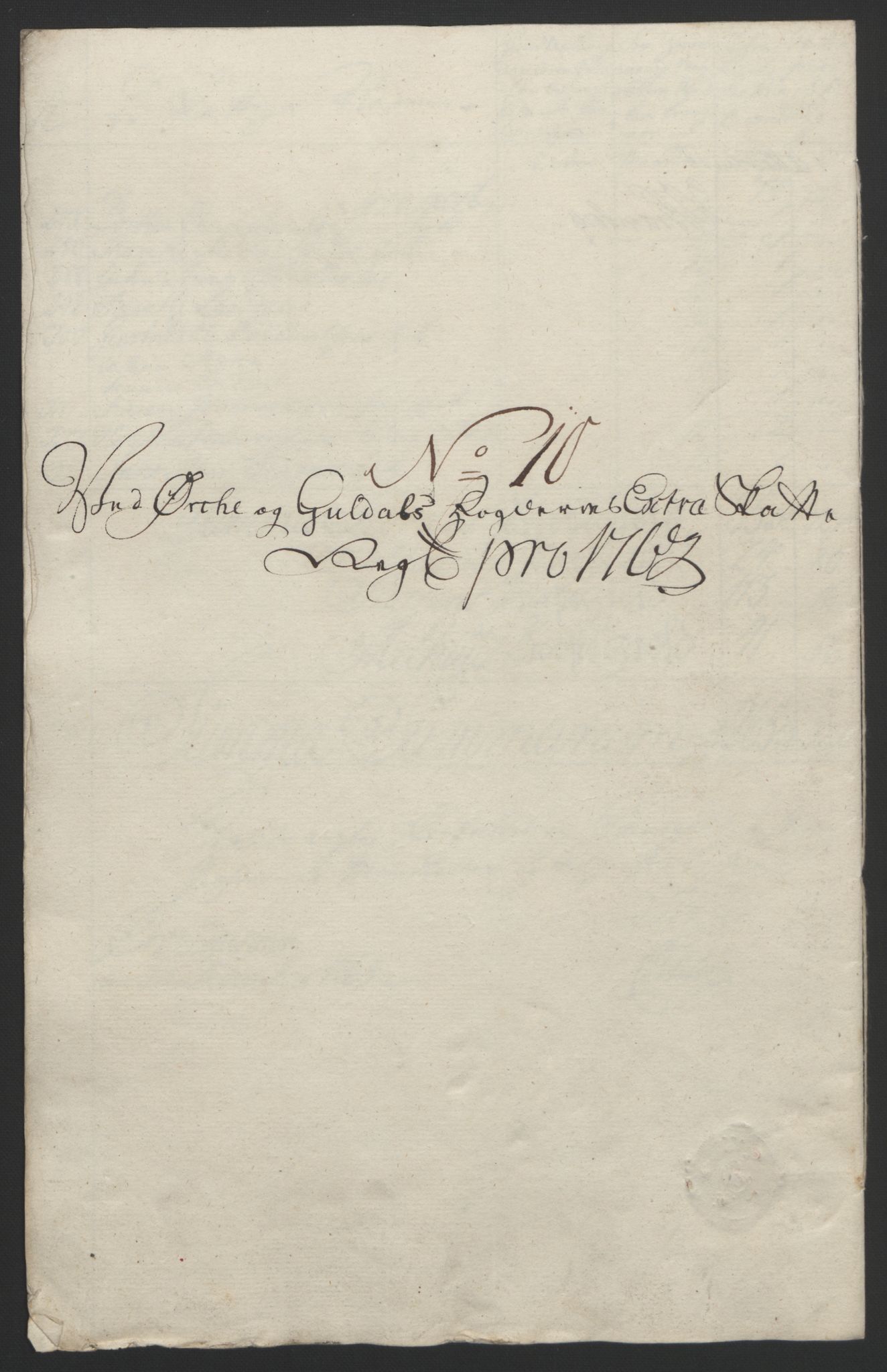 Rentekammeret inntil 1814, Reviderte regnskaper, Fogderegnskap, RA/EA-4092/R60/L4094: Ekstraskatten Orkdal og Gauldal, 1762-1765, s. 127