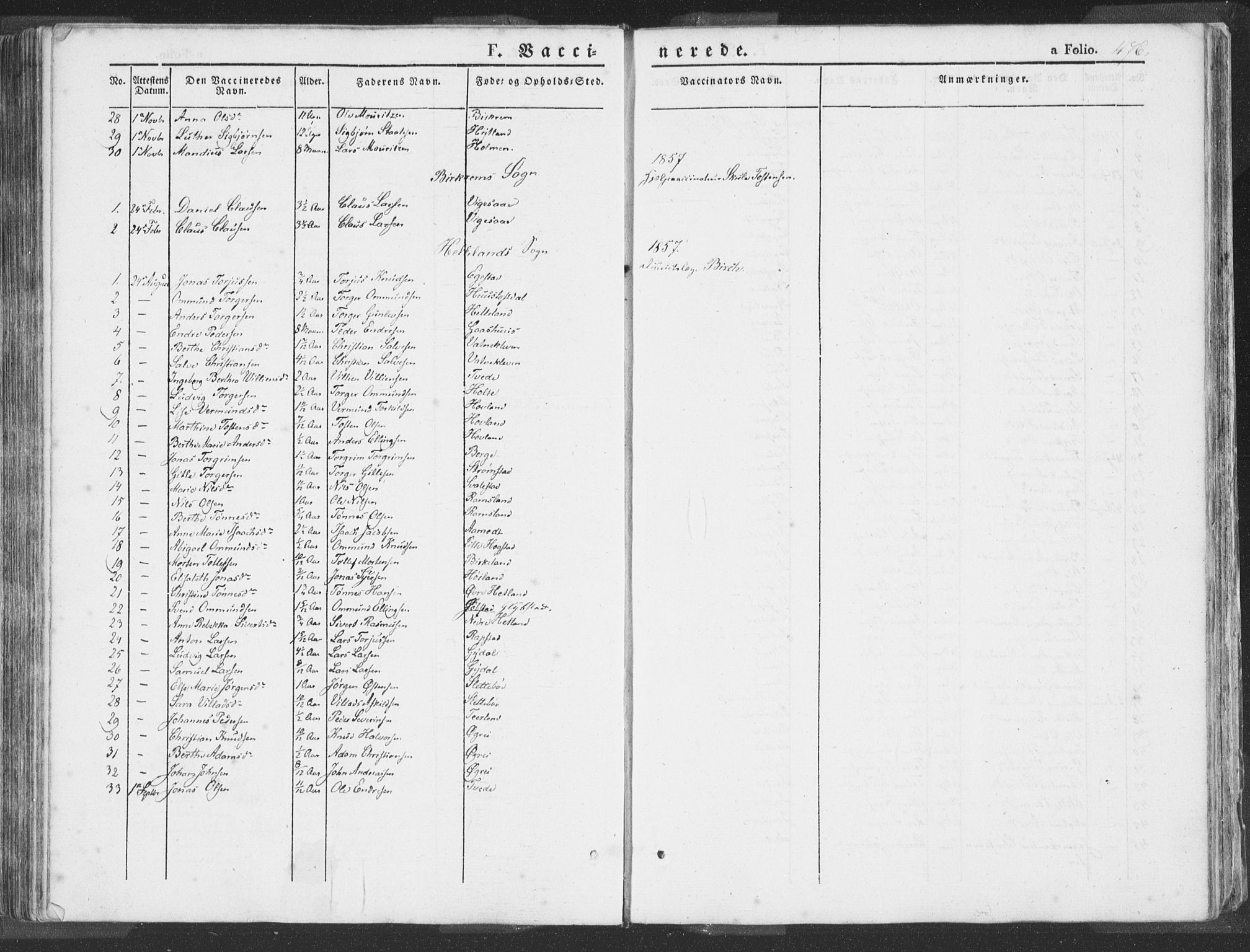 Helleland sokneprestkontor, SAST/A-101810: Ministerialbok nr. A 6.2, 1834-1863, s. 476