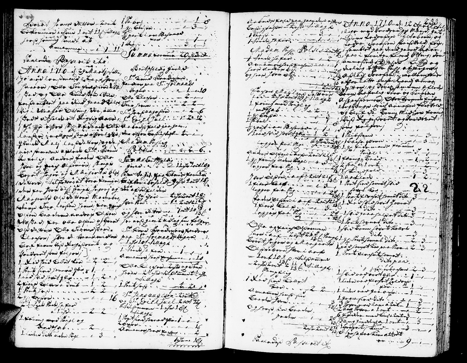 Romsdal sorenskriveri, AV/SAT-A-4149/1/3/3A/L0005: Skifteprotokoll, 1707-1711, s. 232b-233a