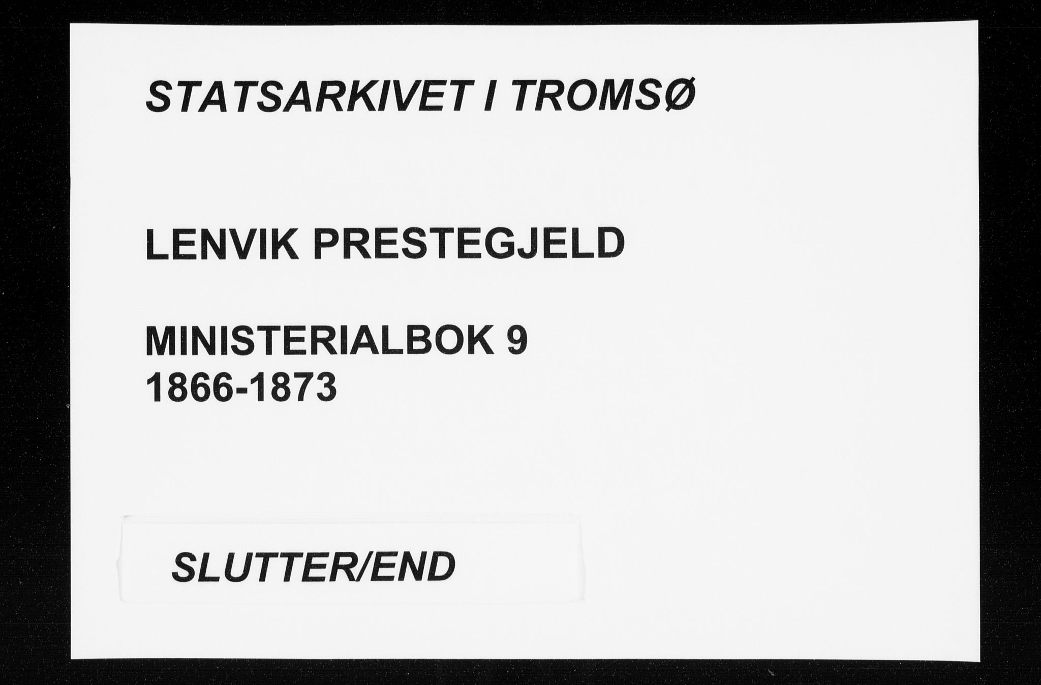 Lenvik sokneprestembete, SATØ/S-1310/H/Ha/Haa/L0009kirke: Ministerialbok nr. 9, 1866-1873