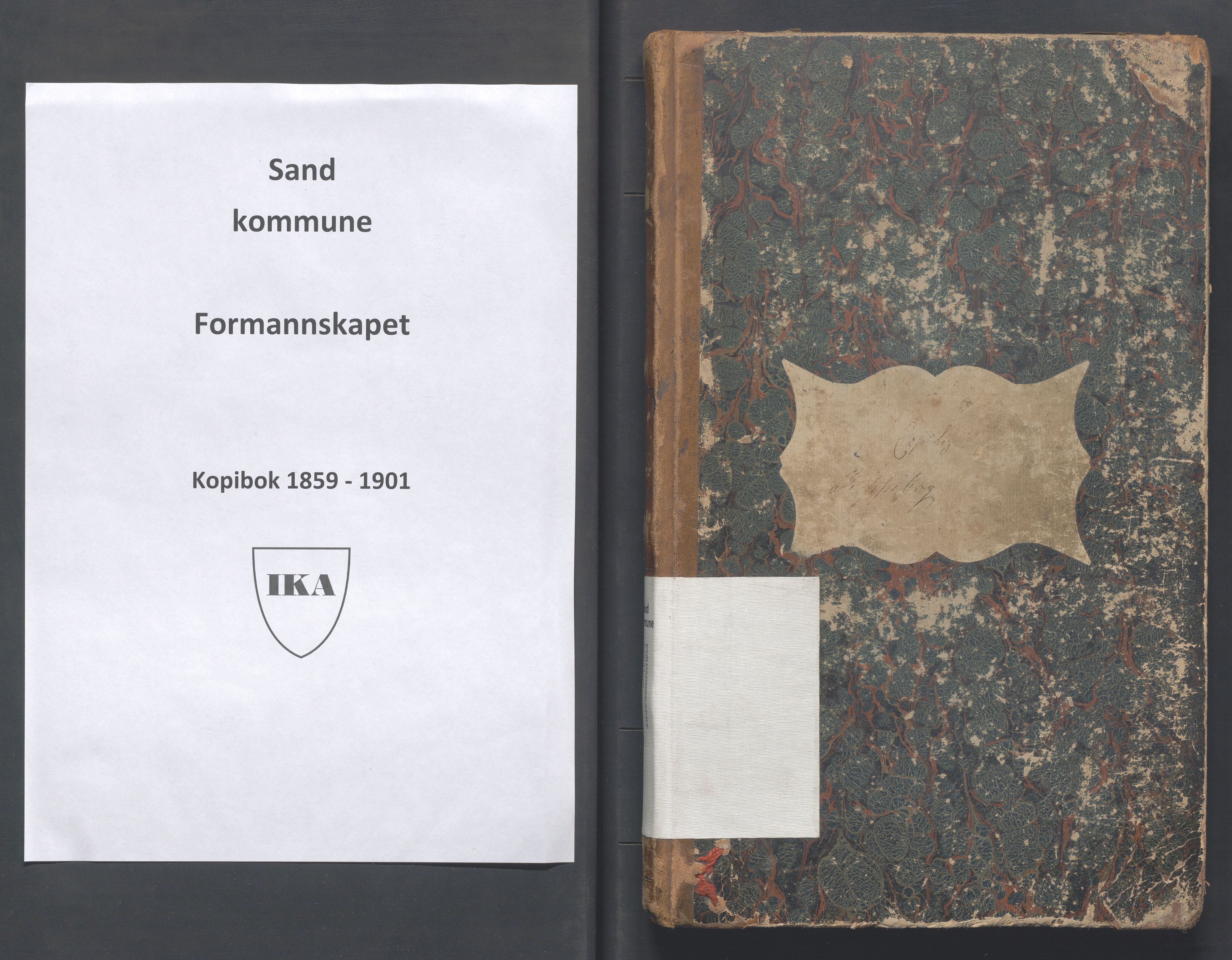 Sand kommune - Formannskapet, IKAR/K-102092/B/L0001: Kopibok, 1859-1901