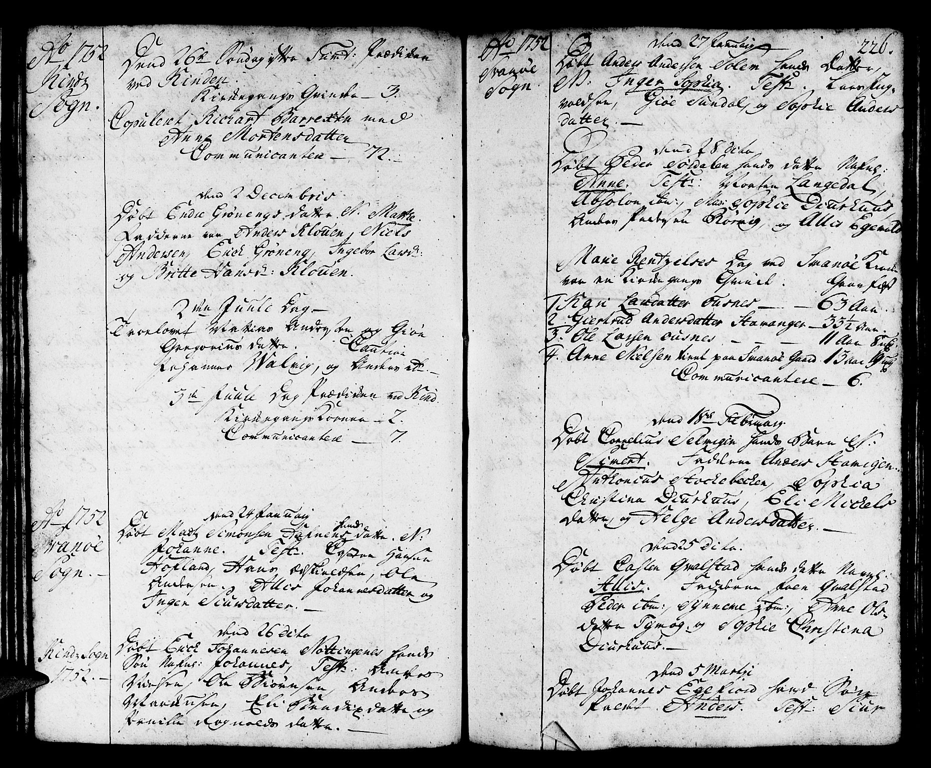 Kinn sokneprestembete, AV/SAB-A-80801/H/Haa/Haaa/L0002: Ministerialbok nr. A 2, 1729-1785, s. 226