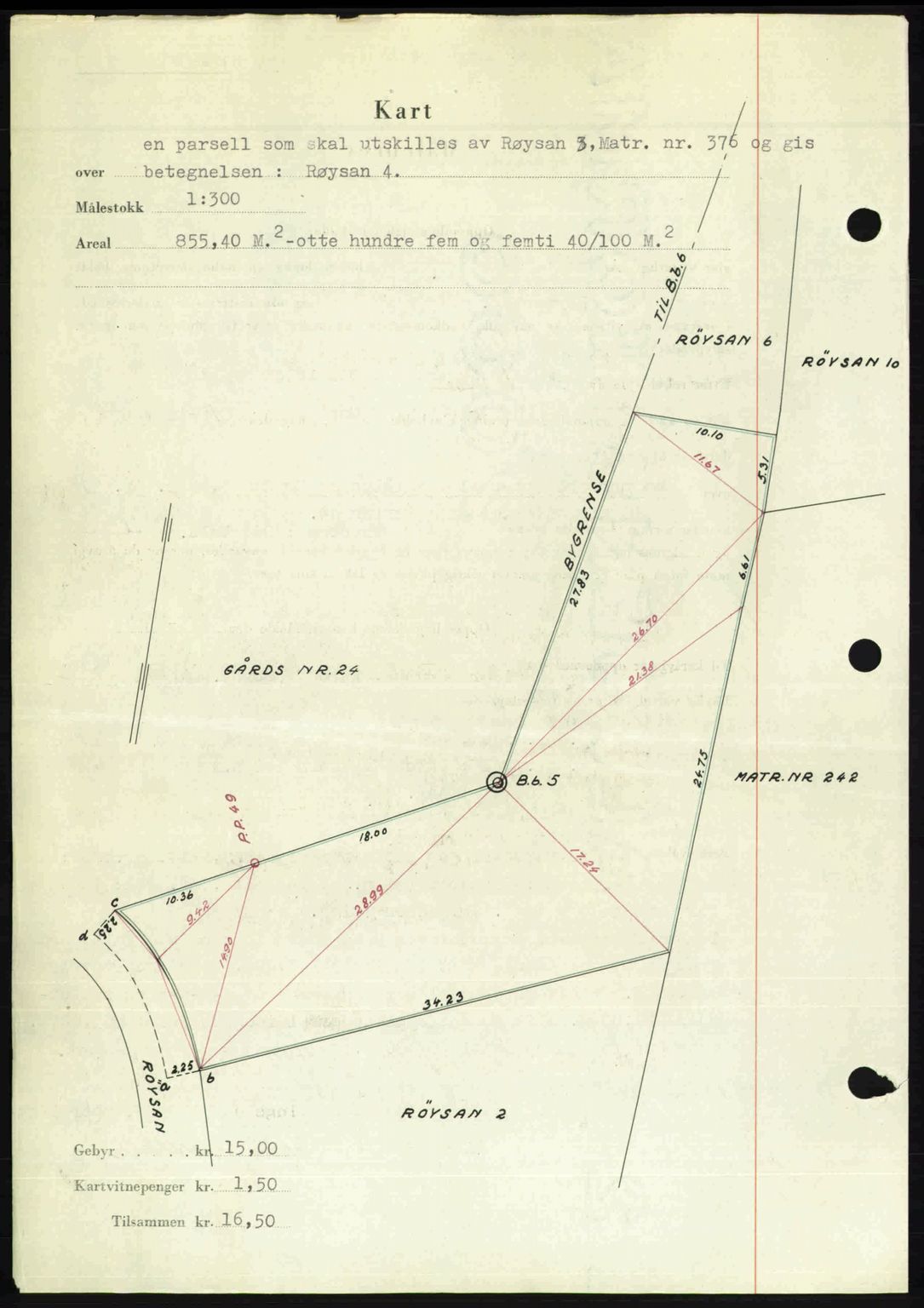 Romsdal sorenskriveri, AV/SAT-A-4149/1/2/2C: Pantebok nr. A28, 1948-1949, Dagboknr: 194/1949