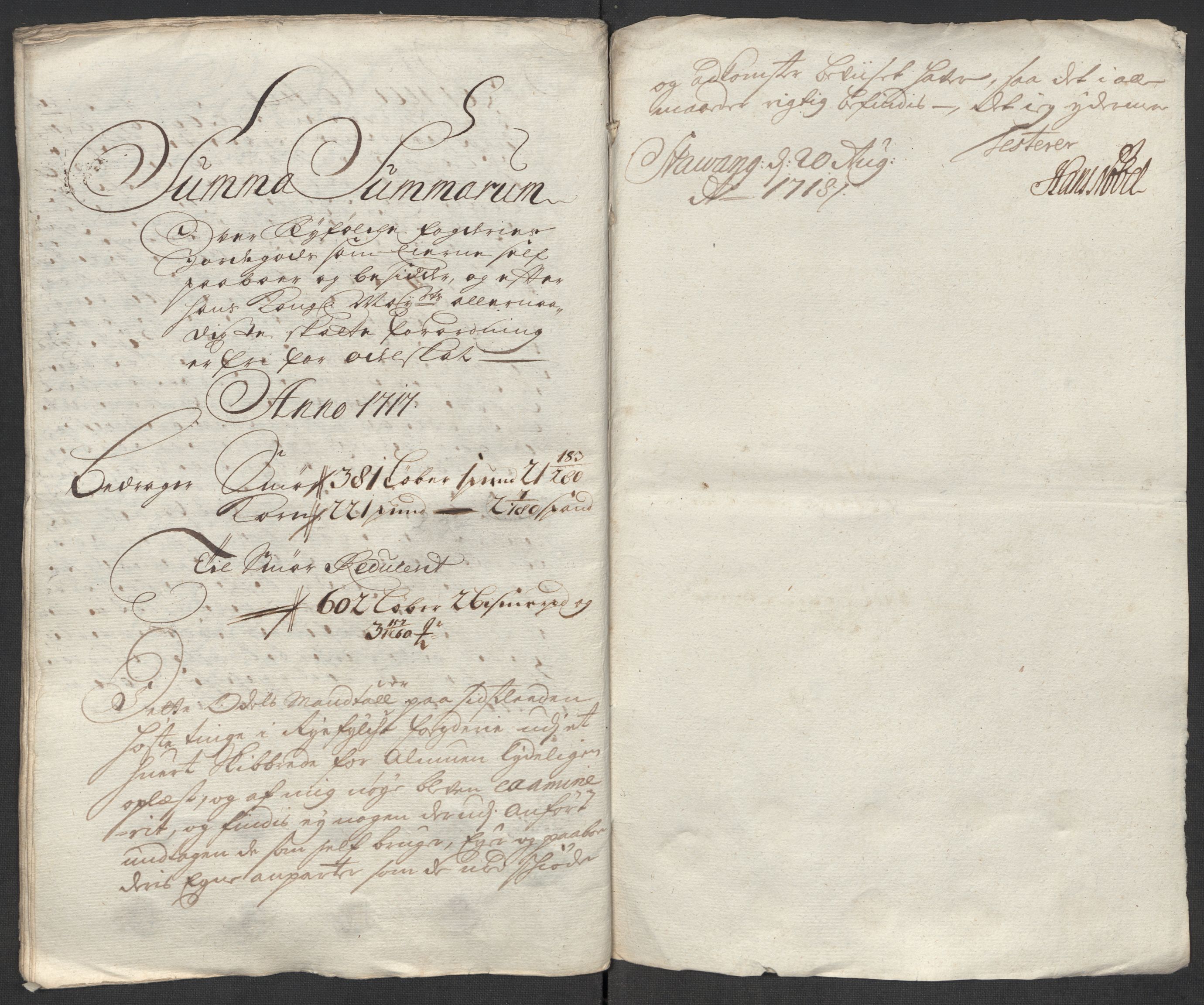 Rentekammeret inntil 1814, Reviderte regnskaper, Fogderegnskap, AV/RA-EA-4092/R47/L2870: Fogderegnskap Ryfylke, 1717, s. 325