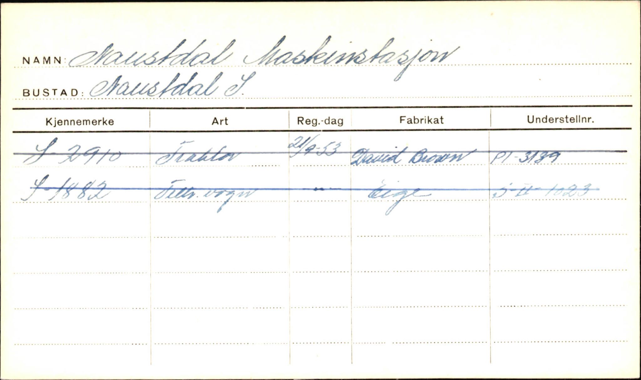 Statens vegvesen, Sogn og Fjordane vegkontor, AV/SAB-A-5301/4/F/L0001D: Eigarregister Fjordane til 1.6.1961, 1930-1961, s. 814