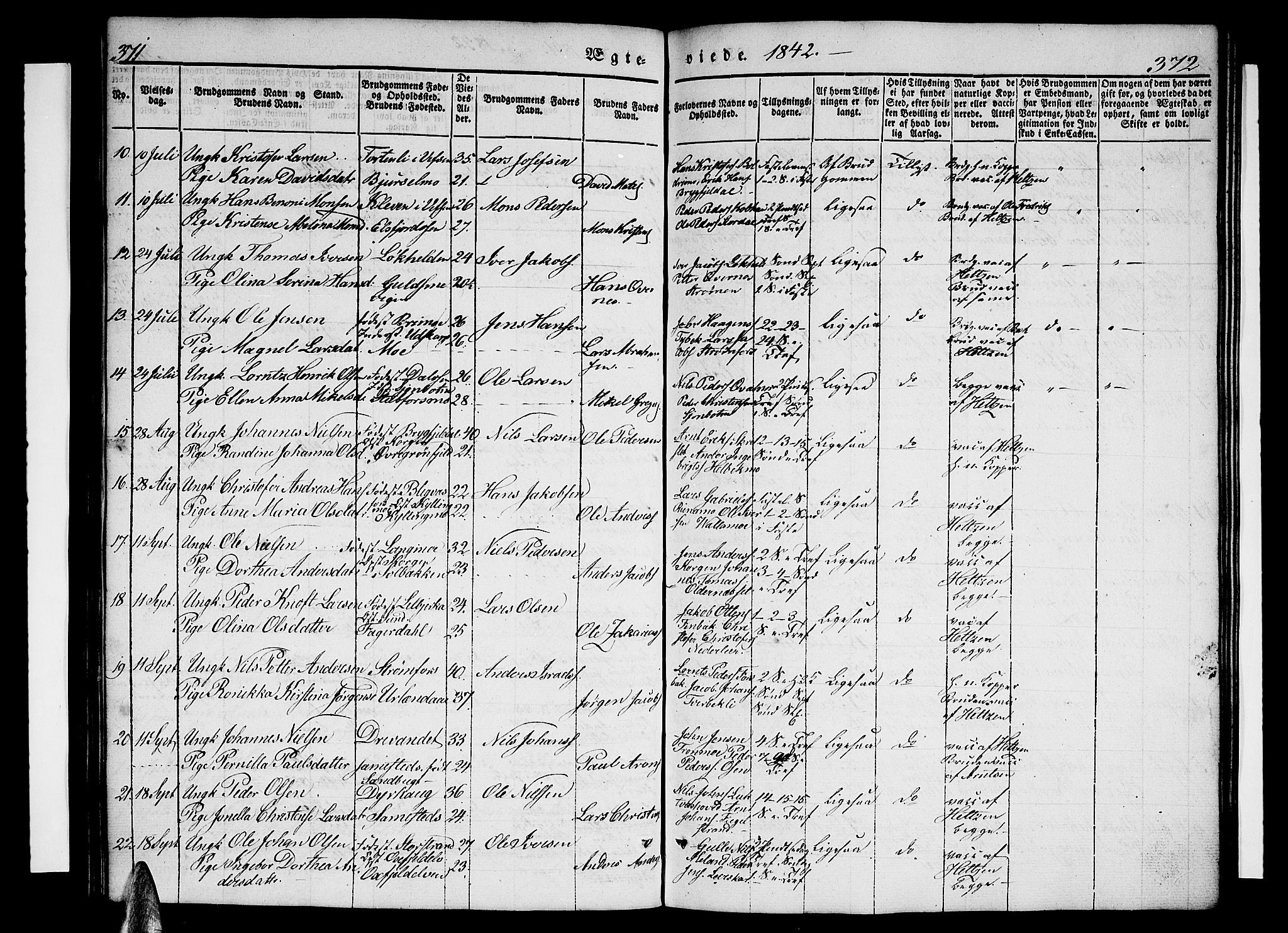 Ministerialprotokoller, klokkerbøker og fødselsregistre - Nordland, AV/SAT-A-1459/825/L0364: Klokkerbok nr. 825C01, 1841-1863, s. 371-372