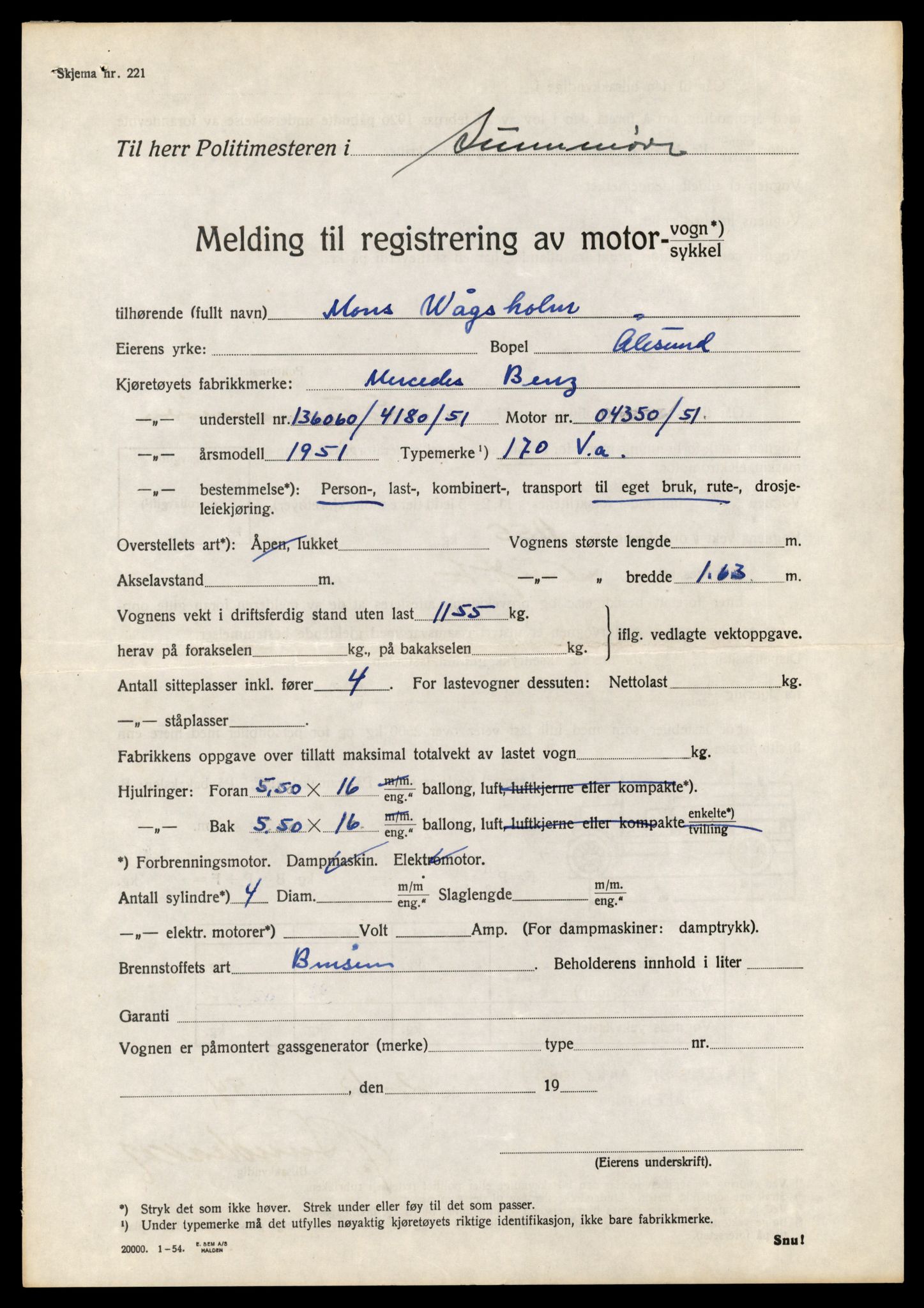 Møre og Romsdal vegkontor - Ålesund trafikkstasjon, AV/SAT-A-4099/F/Fe/L0042: Registreringskort for kjøretøy T 13906 - T 14079, 1927-1998, s. 1659