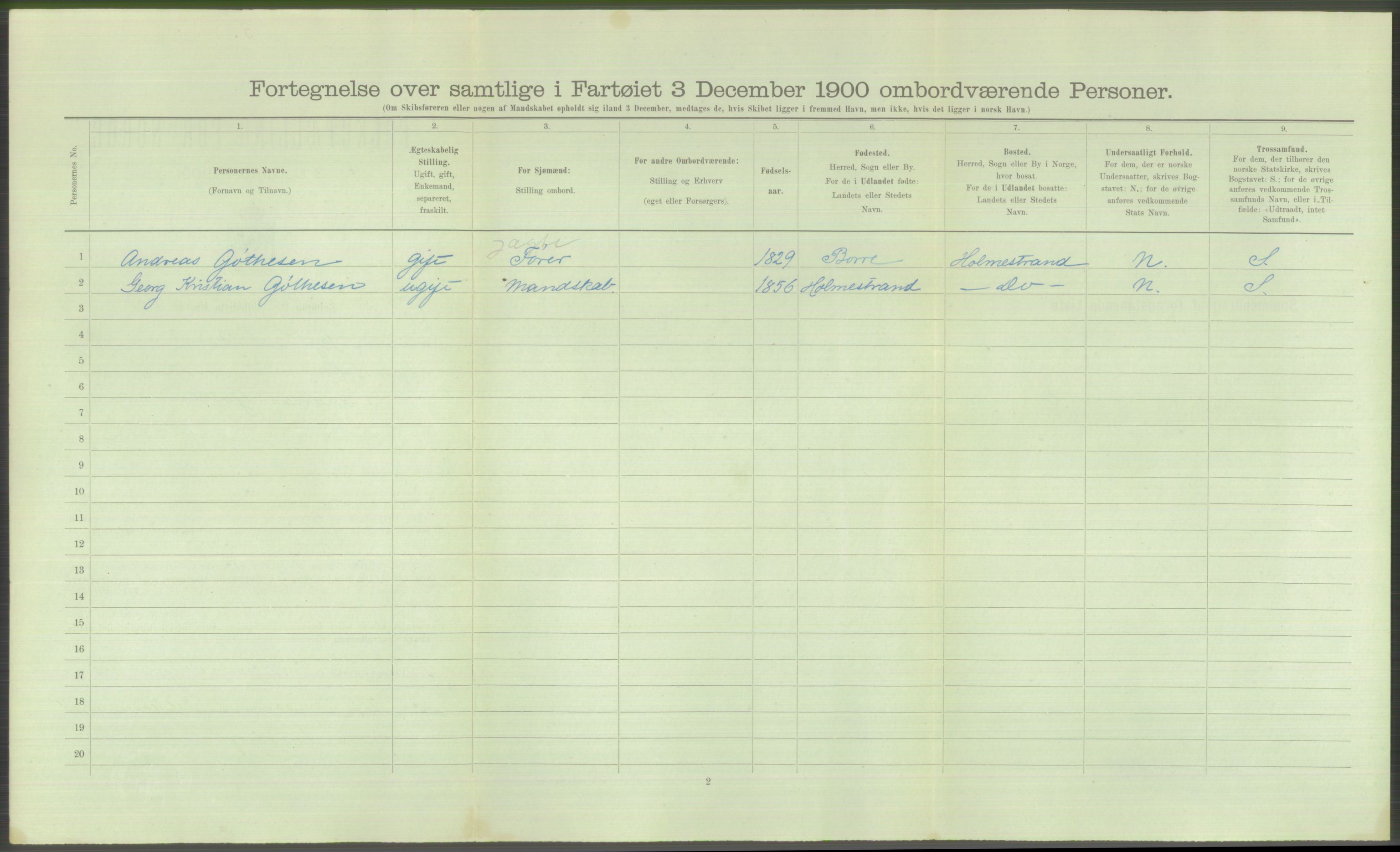 RA, Folketelling 1900 - skipslister med personlister for skip i norske havner, utenlandske havner og til havs, 1900, s. 472