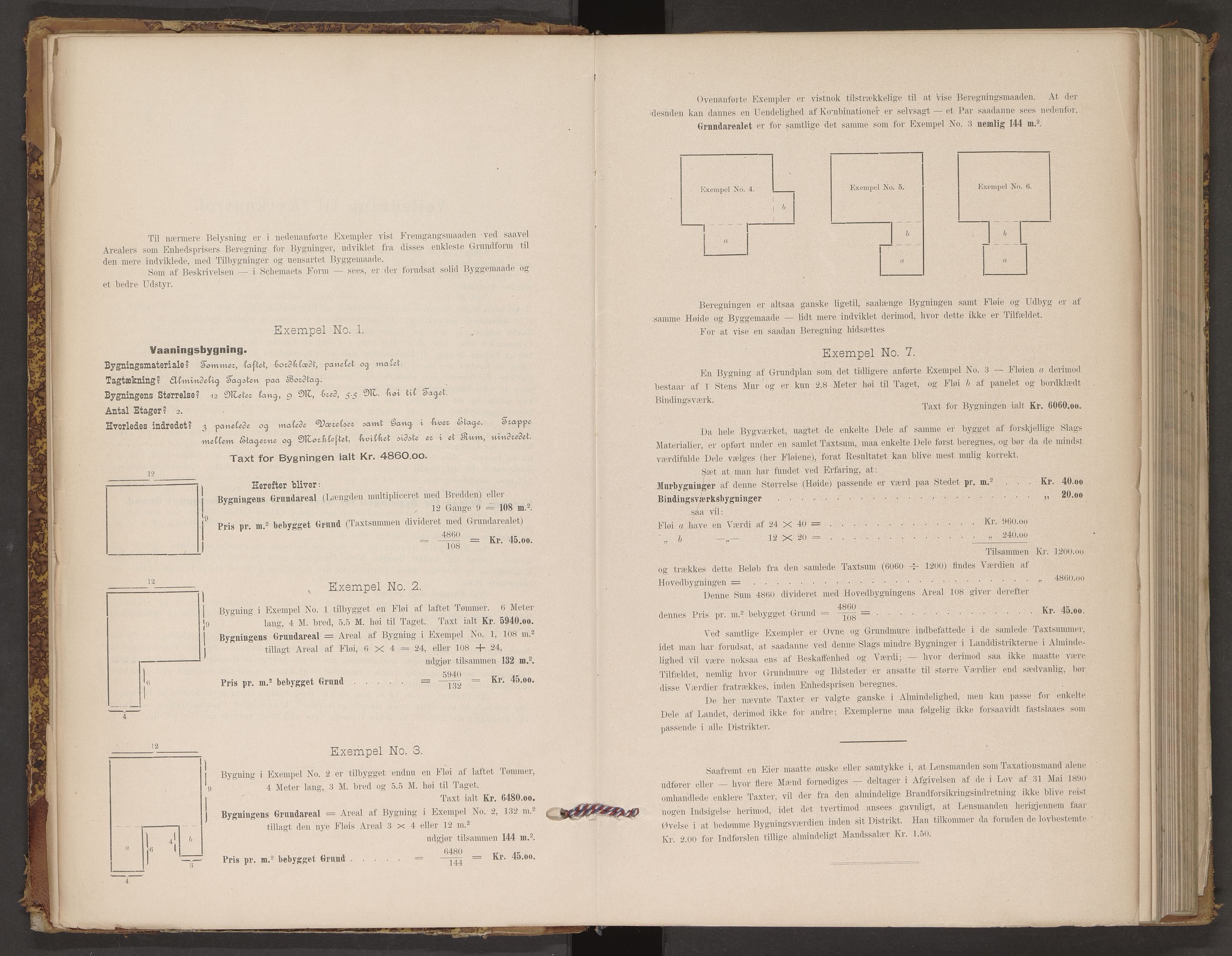 Norges Brannkasse Hadsel, AV/SAT-A-5593/Fb/L0001: Branntakstprotokoll, 1894-1897