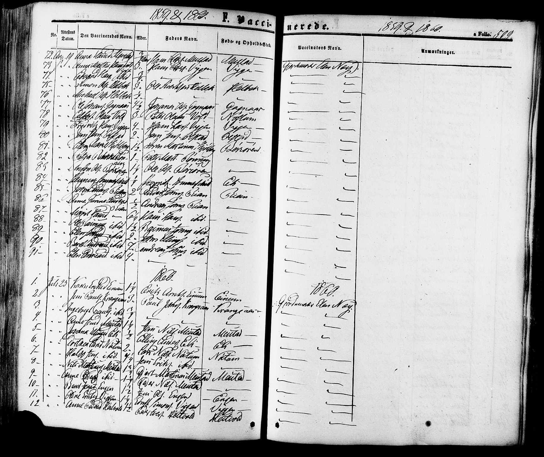 Ministerialprotokoller, klokkerbøker og fødselsregistre - Sør-Trøndelag, SAT/A-1456/665/L0772: Ministerialbok nr. 665A07, 1856-1878, s. 509