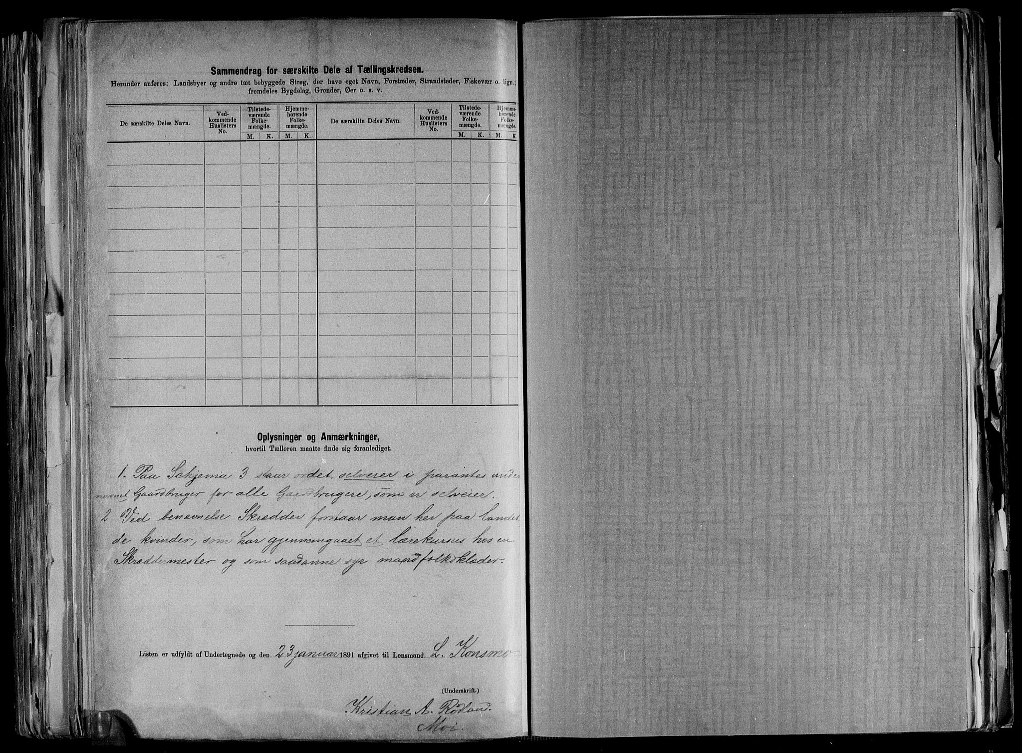 RA, Folketelling 1891 for 1032 Lyngdal herred, 1891, s. 39