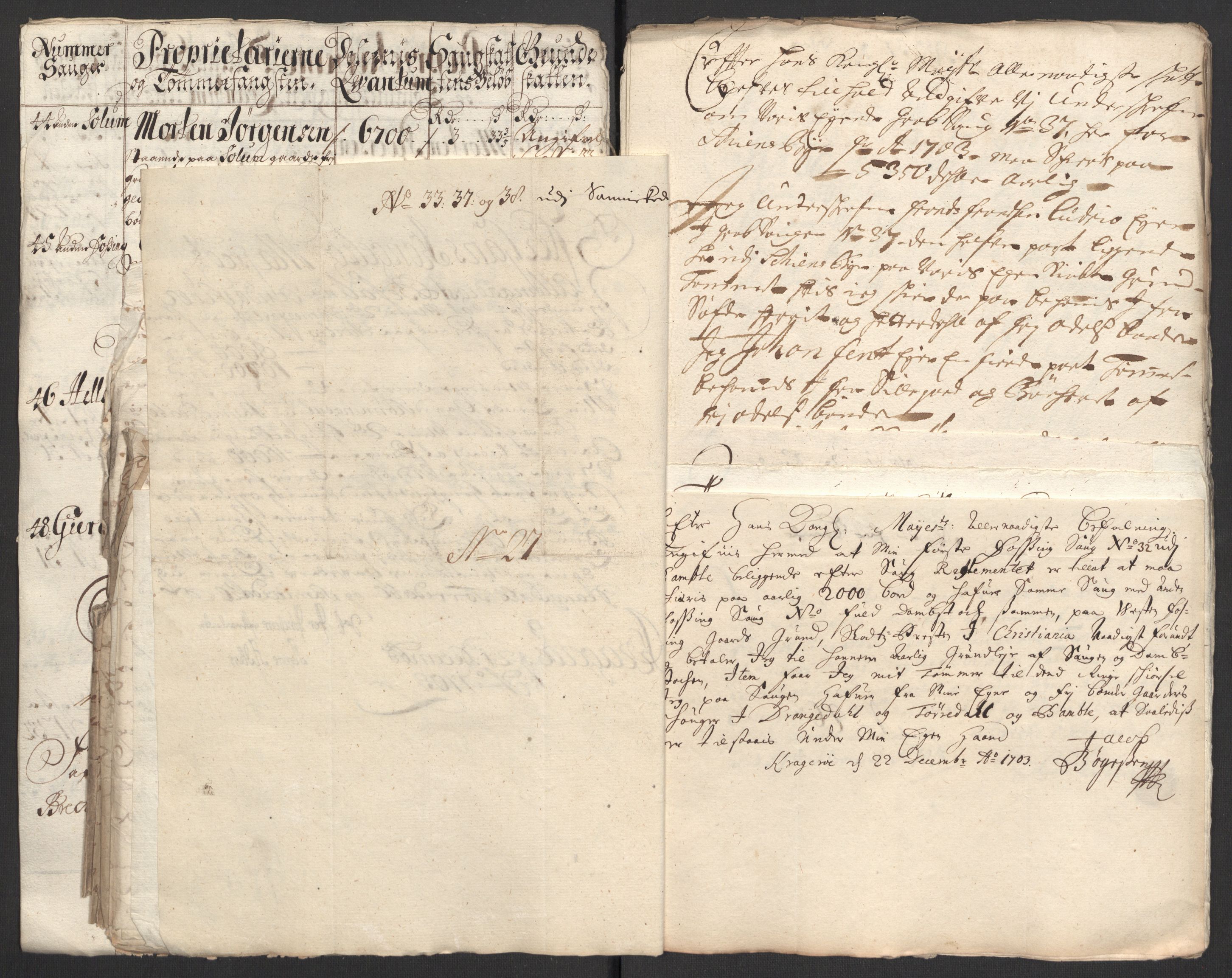 Rentekammeret inntil 1814, Reviderte regnskaper, Fogderegnskap, AV/RA-EA-4092/R36/L2109: Fogderegnskap Øvre og Nedre Telemark og Bamble, 1703, s. 210