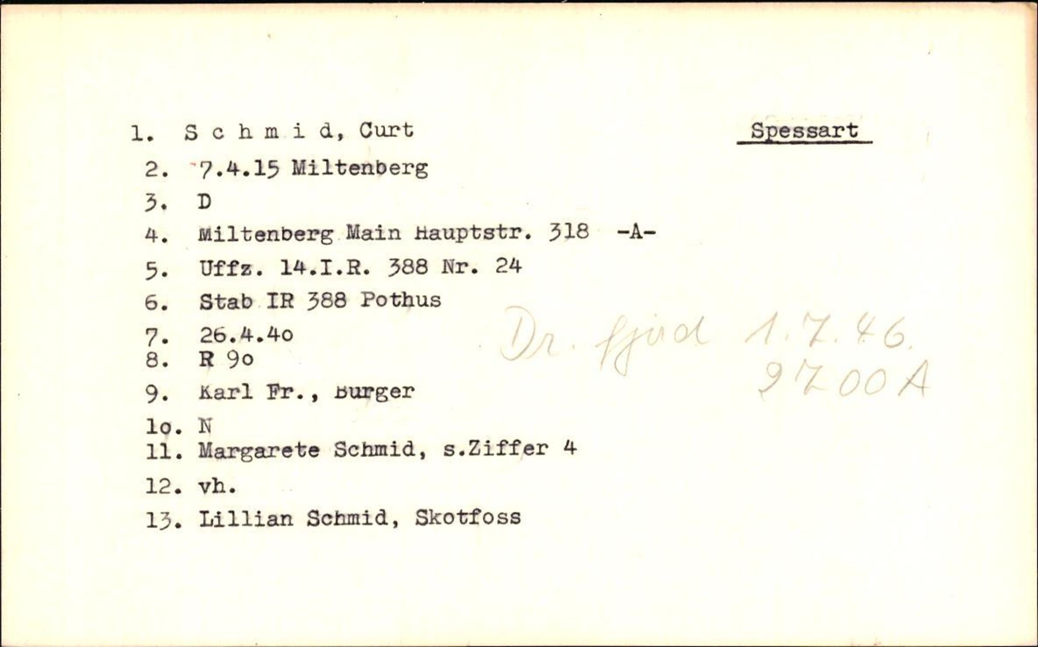 Hjemsendte tyskere , RA/RAFA-6487/D/Db/L0024: Schmidt-Schulz, 1945-1947, s. 3