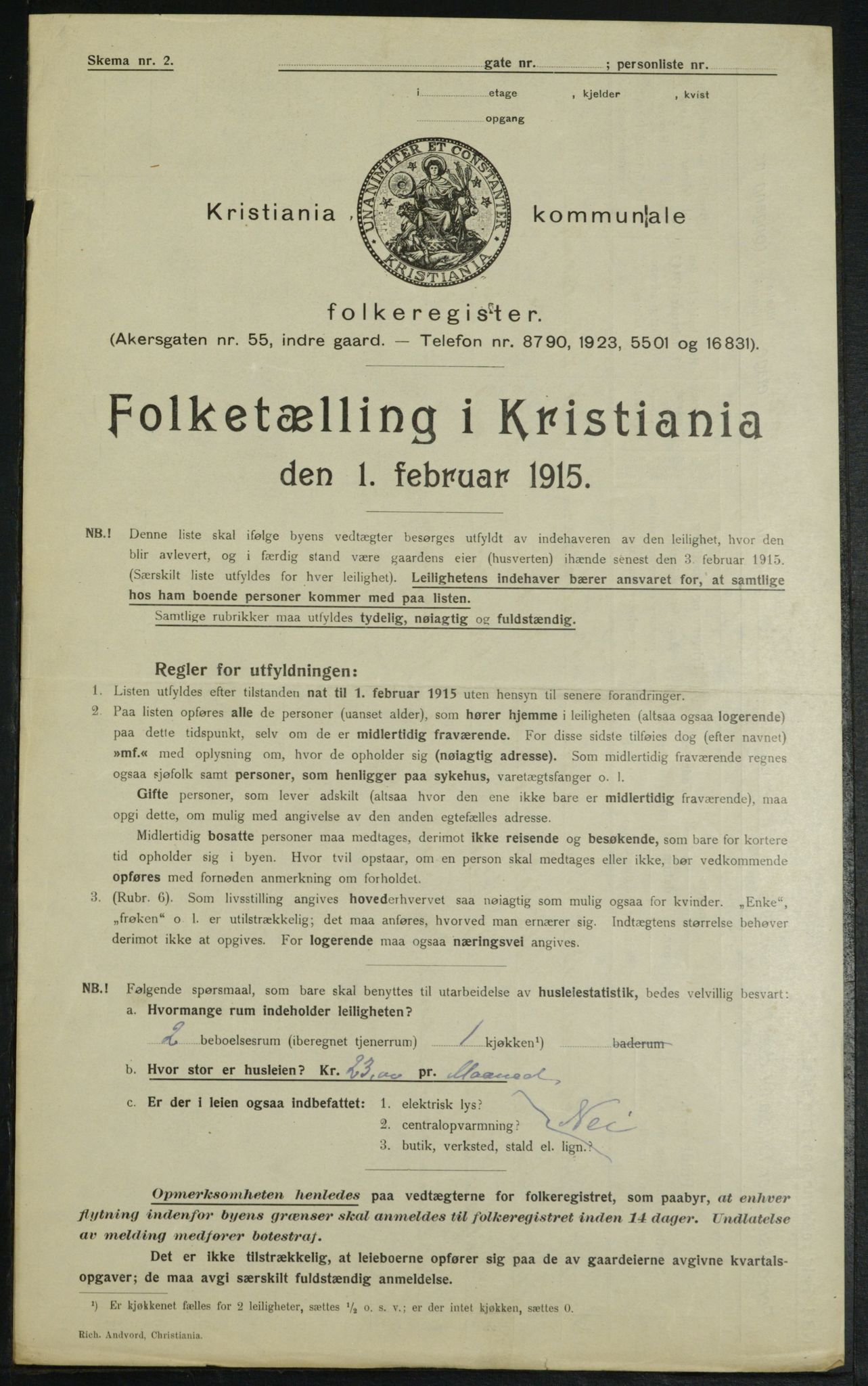 OBA, Kommunal folketelling 1.2.1915 for Kristiania, 1915, s. 26025