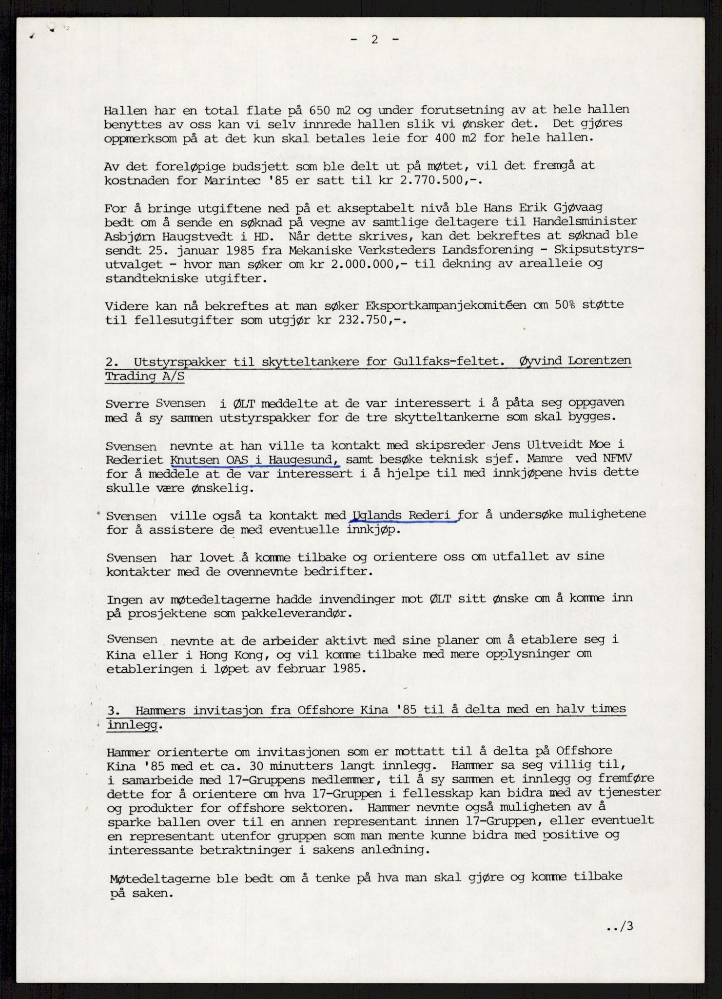 "17-Gruppen Kina", AV/RA-PA-1688/A/L0001: Møtereferater, 1979-1986, s. 187