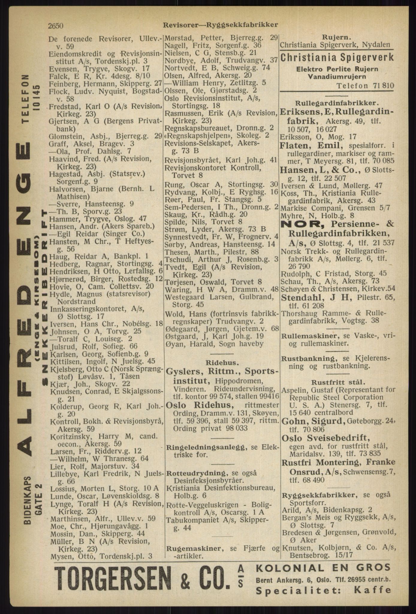 Kristiania/Oslo adressebok, PUBL/-, 1937, s. 2650