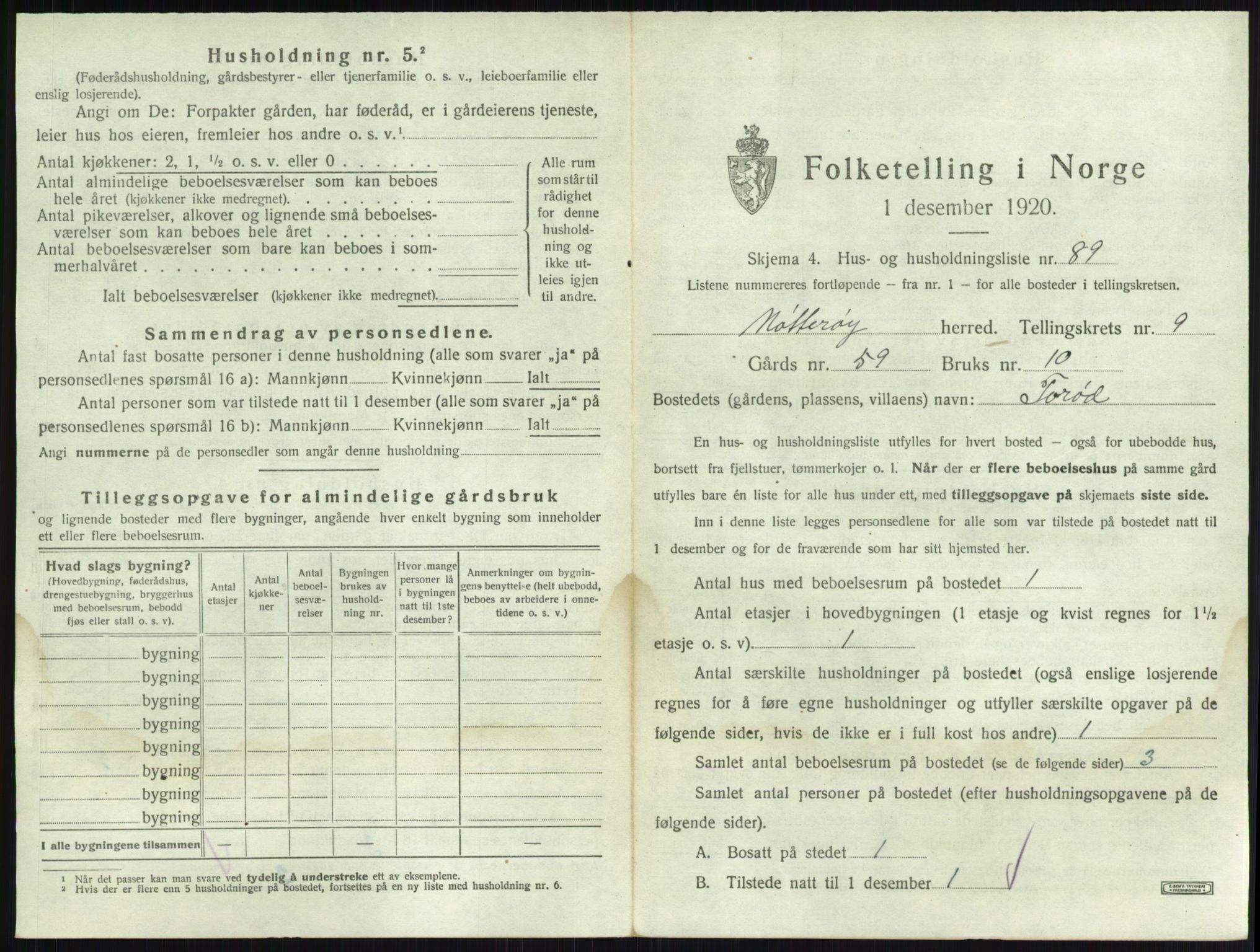 SAKO, Folketelling 1920 for 0722 Nøtterøy herred, 1920, s. 1914