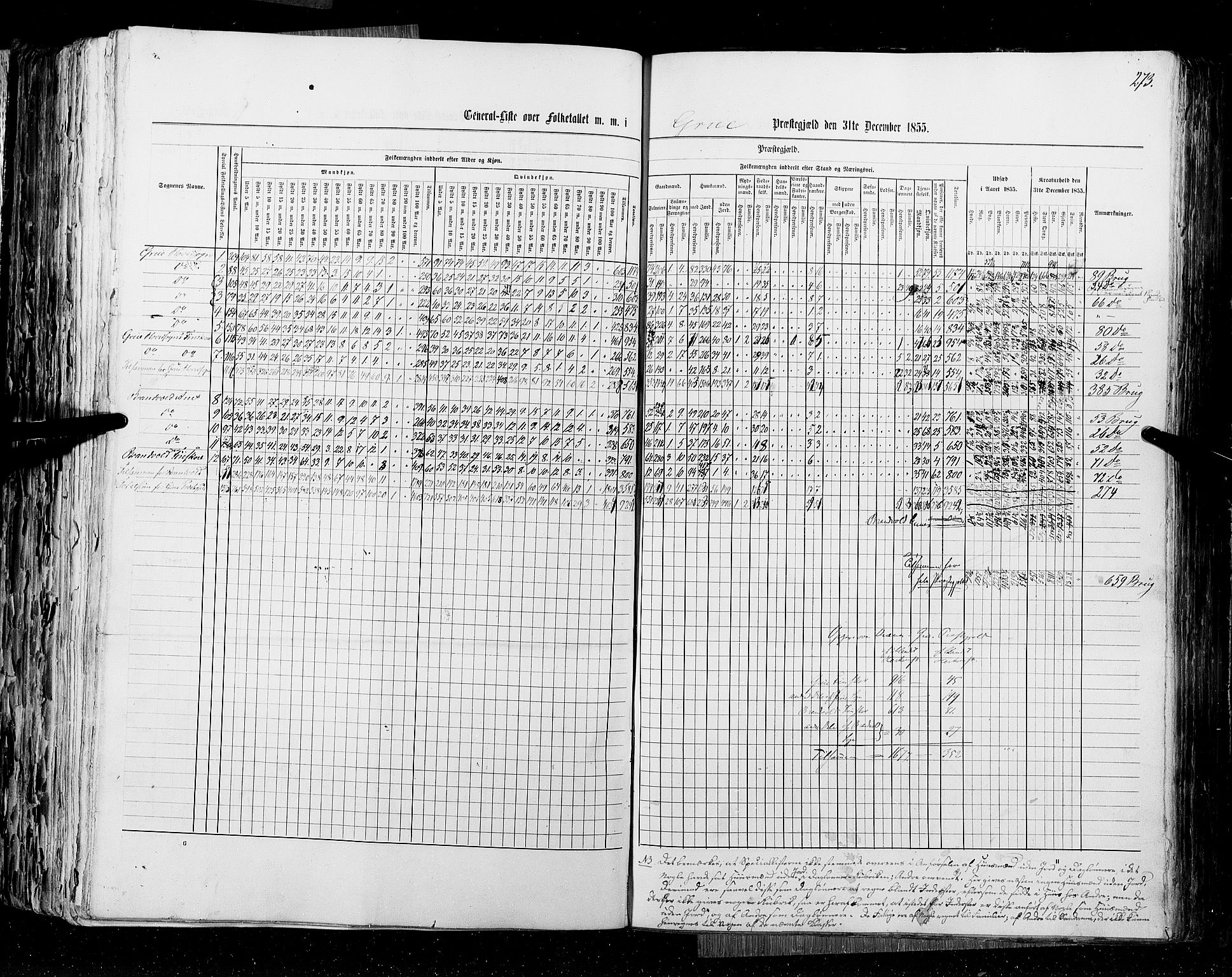 RA, Folketellingen 1855, bind 1: Akershus amt, Smålenenes amt og Hedemarken amt, 1855, s. 273