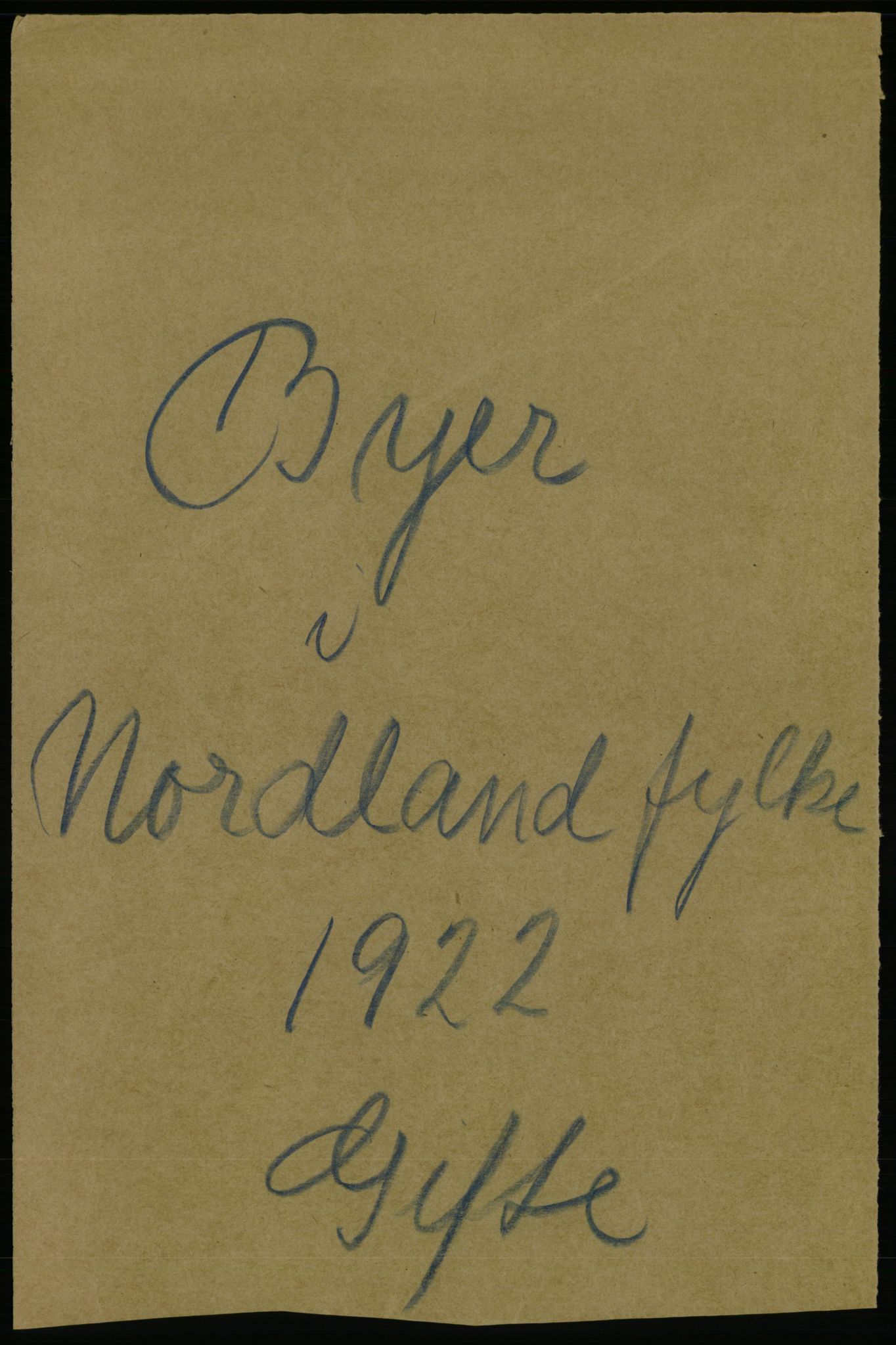 Statistisk sentralbyrå, Sosiodemografiske emner, Befolkning, AV/RA-S-2228/D/Df/Dfc/Dfcb/L0045: Nordland fylke: Gifte, dødfødte. Bygder og byer., 1922, s. 1