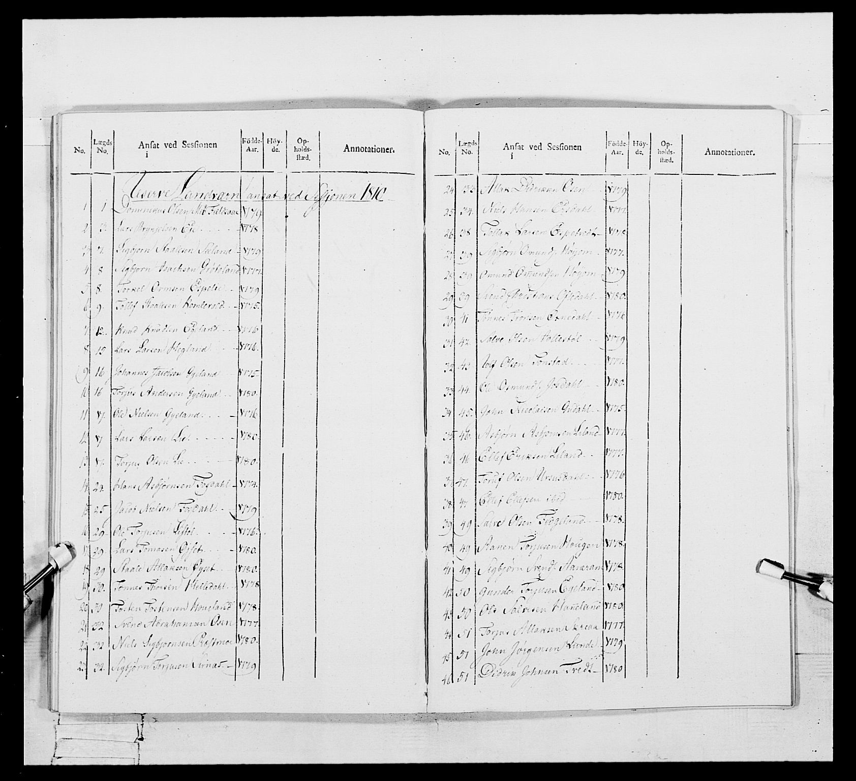 Generalitets- og kommissariatskollegiet, Det kongelige norske kommissariatskollegium, AV/RA-EA-5420/E/Eh/L0111: Vesterlenske nasjonale infanteriregiment, 1810, s. 486