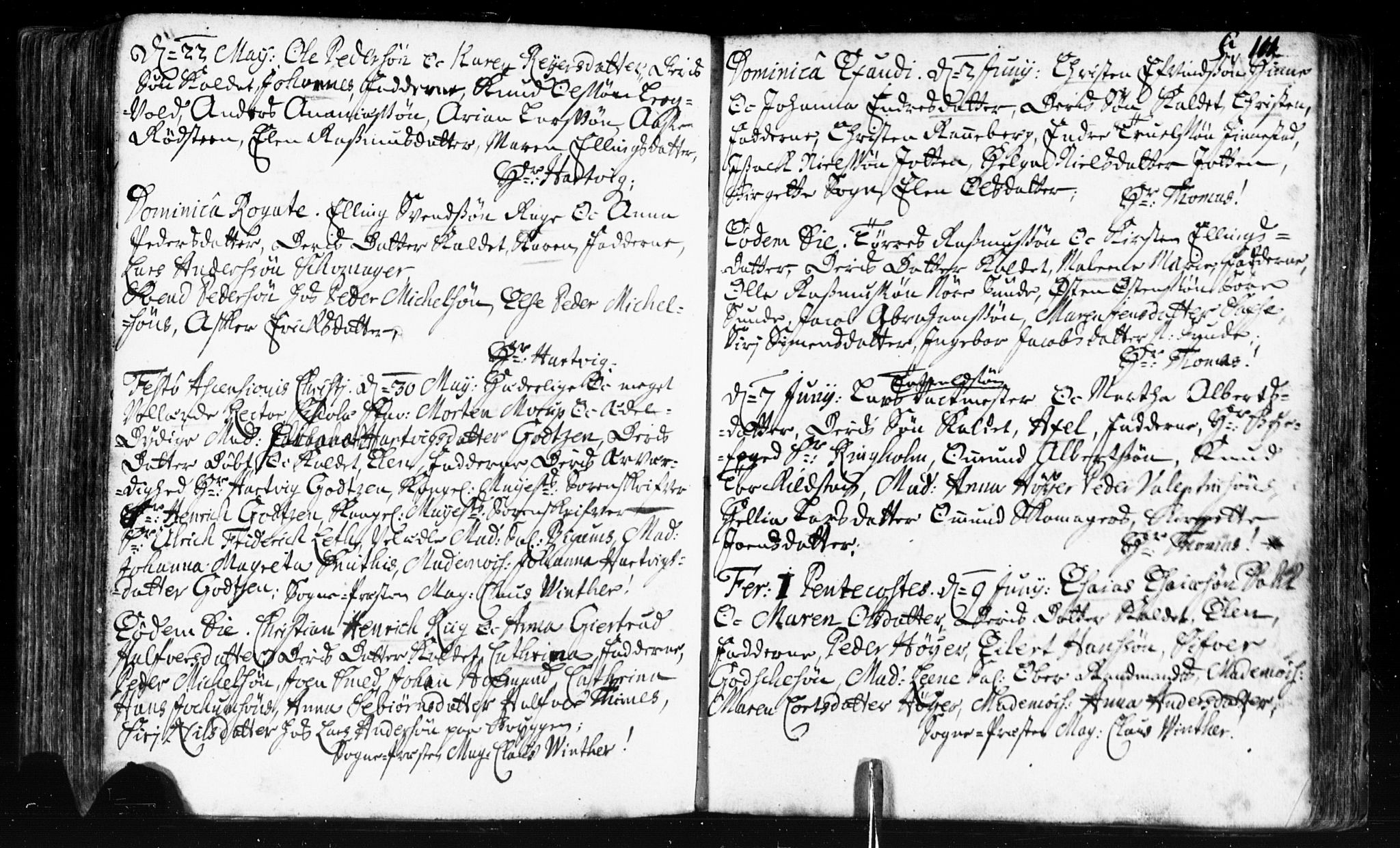 Domkirken sokneprestkontor, AV/SAST-A-101812/001/30/30BB/L0002: Klokkerbok nr. B 2, 1714-1733, s. 111