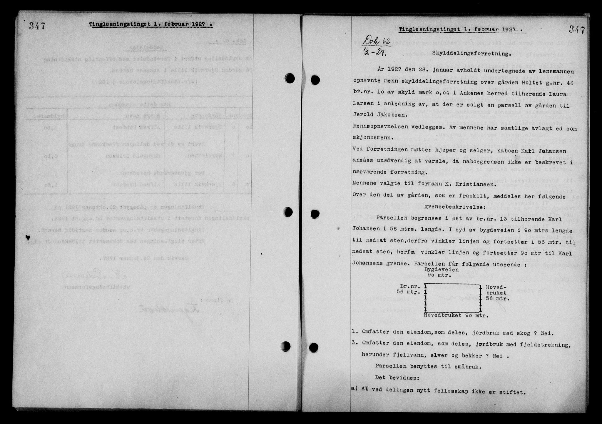 Steigen og Ofoten sorenskriveri, AV/SAT-A-0030/1/2/2C/L0014: Pantebok nr. 13 og 15, 1926-1927, Tingl.dato: 01.02.1927