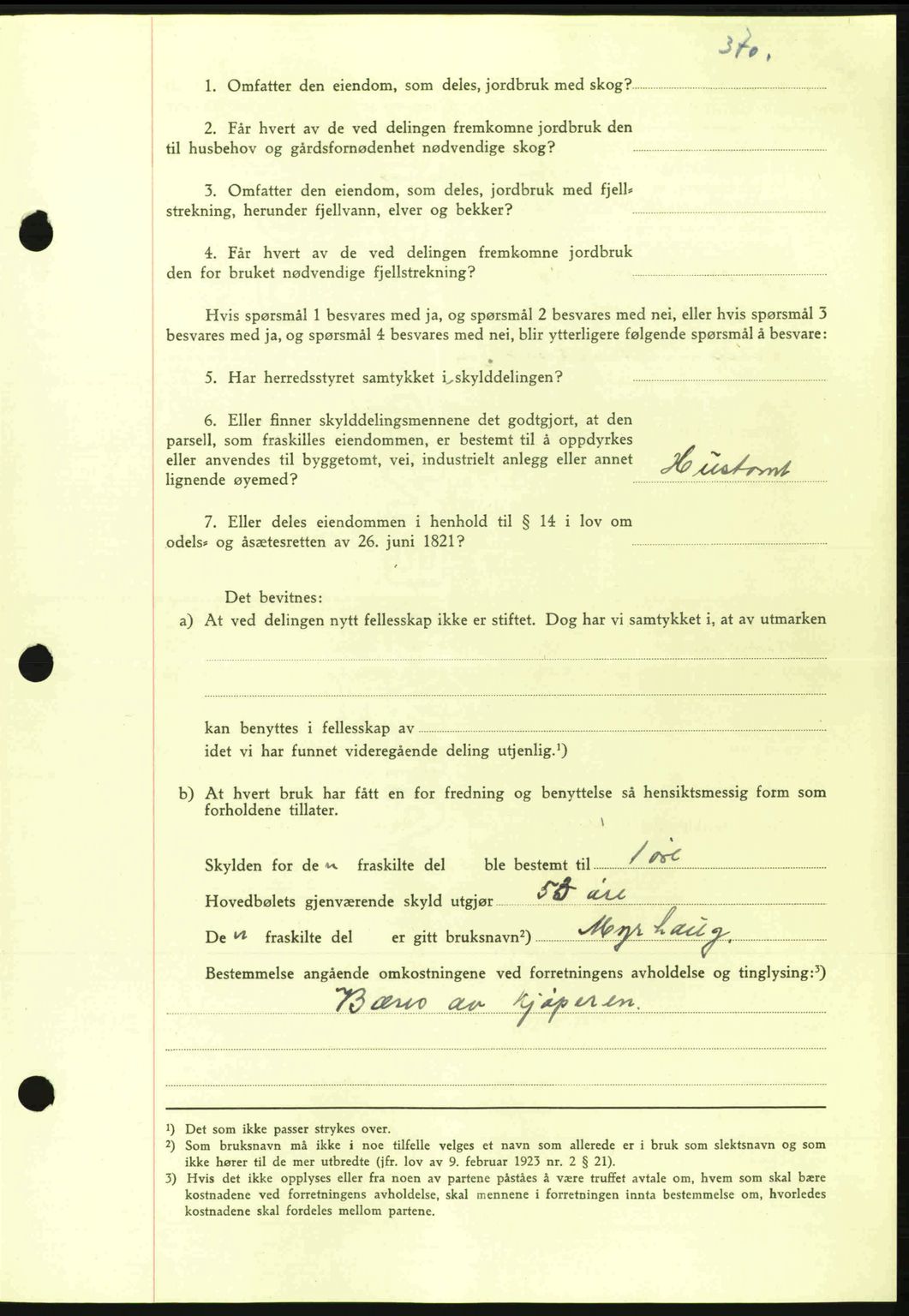 Nordmøre sorenskriveri, SAT/A-4132/1/2/2Ca: Pantebok nr. A89, 1940-1941, Dagboknr: 2256/1940