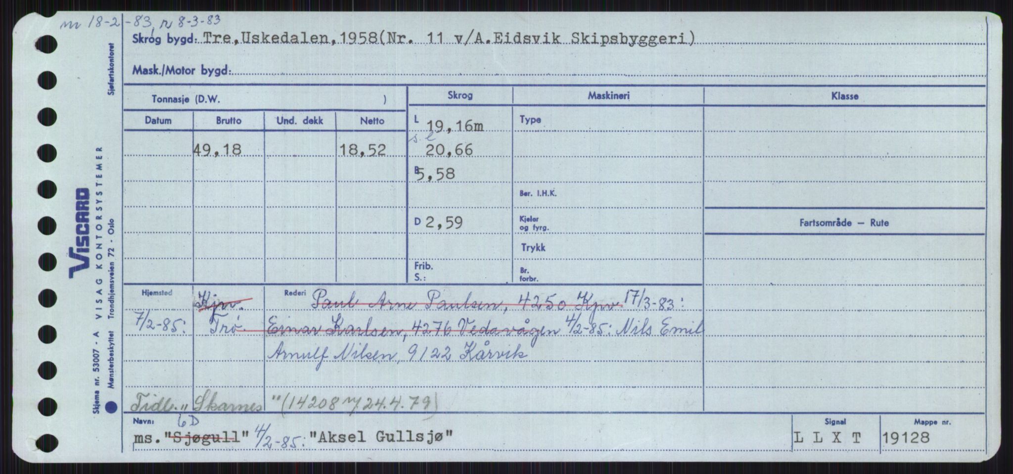 Sjøfartsdirektoratet med forløpere, Skipsmålingen, AV/RA-S-1627/H/Ha/L0001/0001: Fartøy, A-Eig / Fartøy A-Bjøn, s. 63