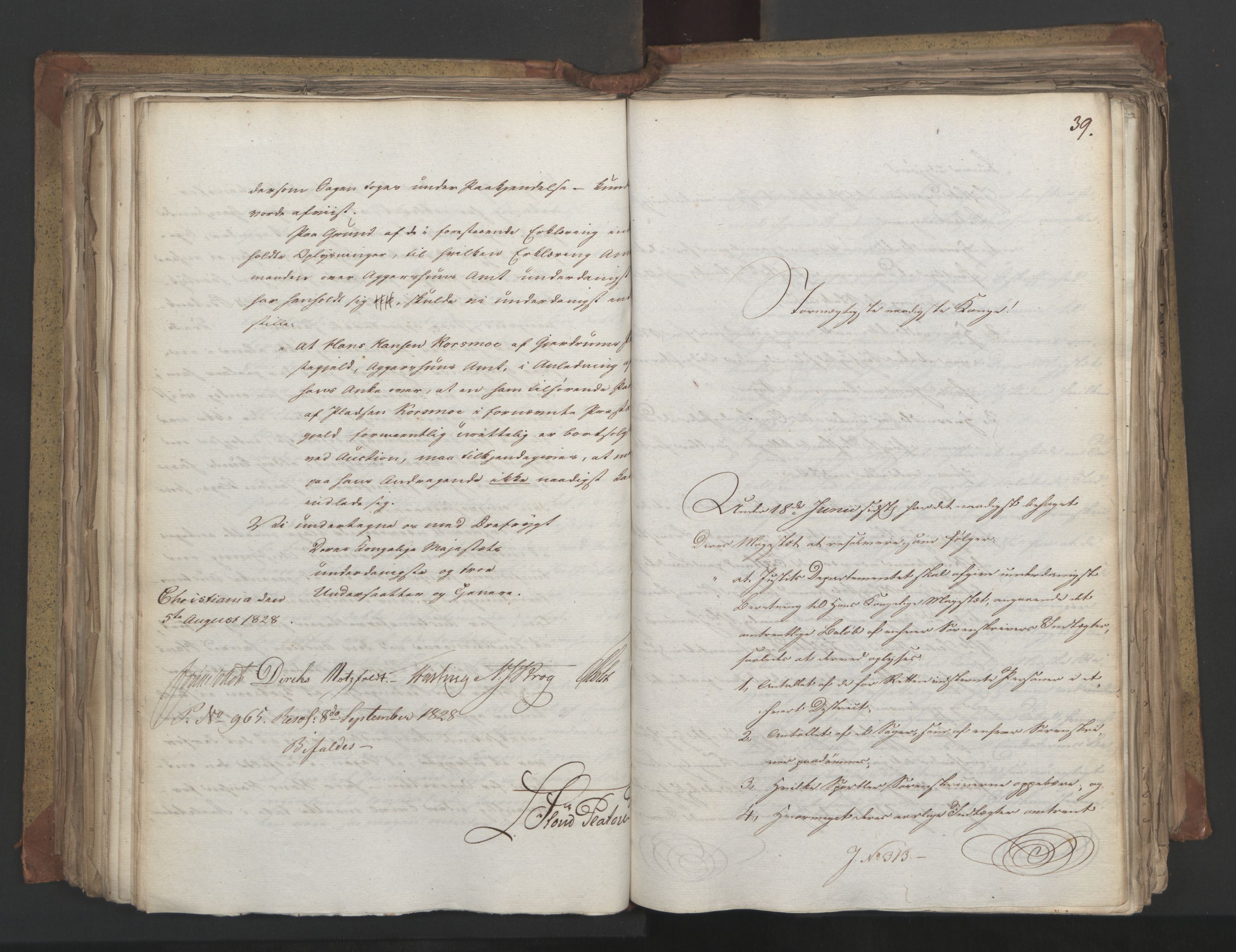 Statsrådsavdelingen i Stockholm, RA/S-1003/D/Da/L0055: Regjeringsinnstillinger nr. 231-435, 1828, s. 269