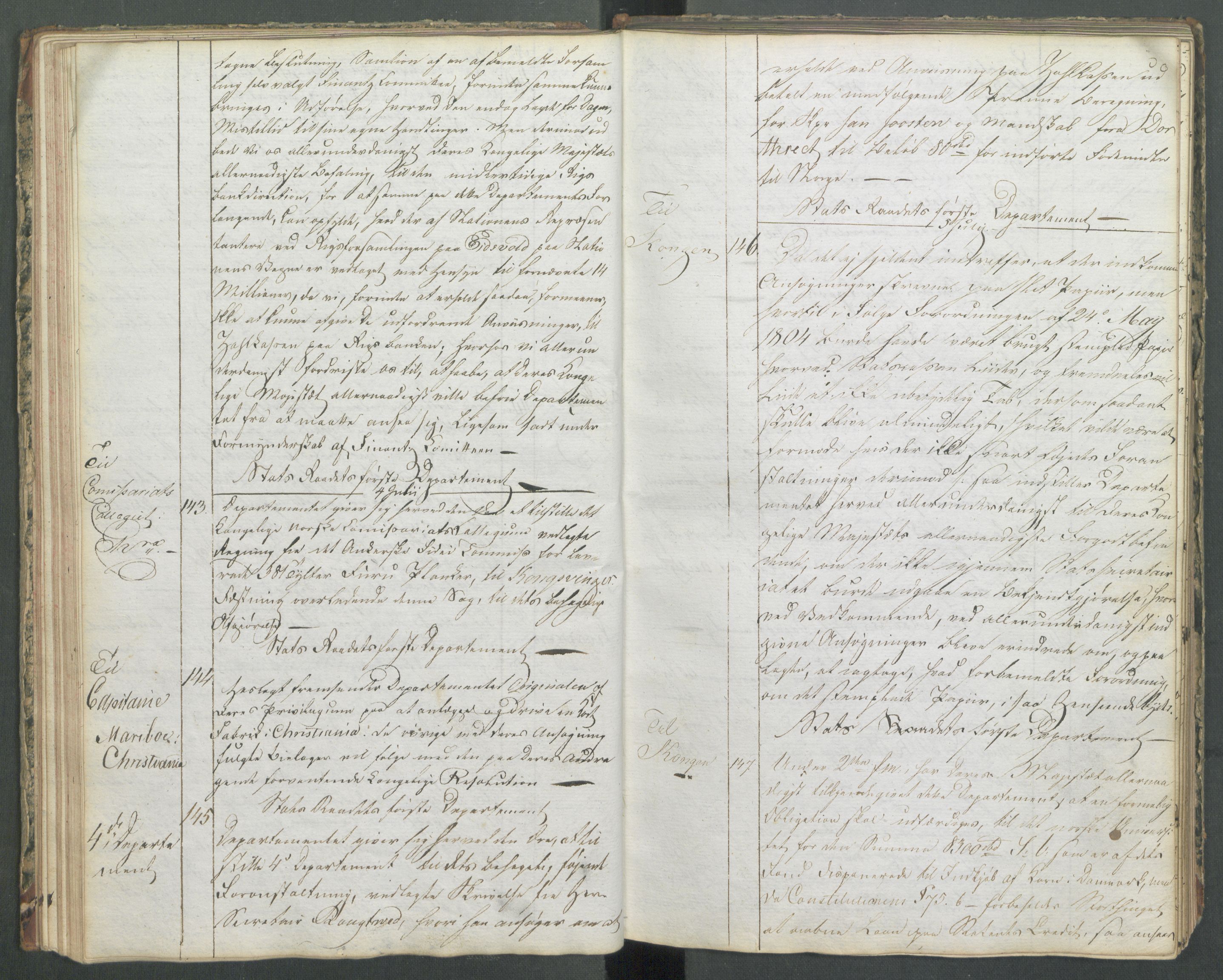 Departementene i 1814, RA/S-3899/Fa/L0004: 1. byrå - Kopibok B 1-370, 1814, s. 38