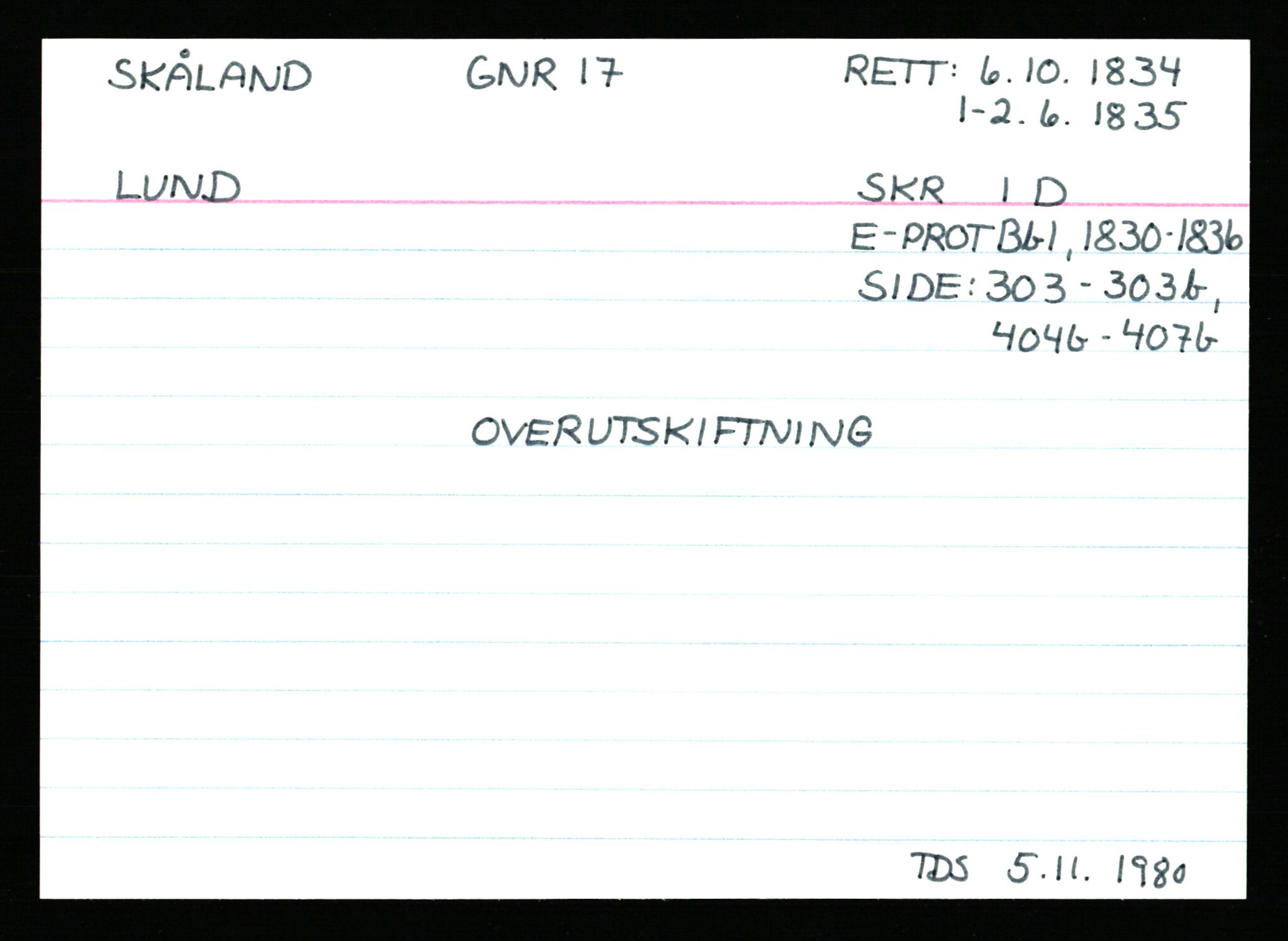 Statsarkivet i Stavanger, AV/SAST-A-101971/03/Y/Ym/L0053: Åstedskort sortert etter gårdsnavn: Skudeneshavn - Solbjør, 1600-1950, s. 123