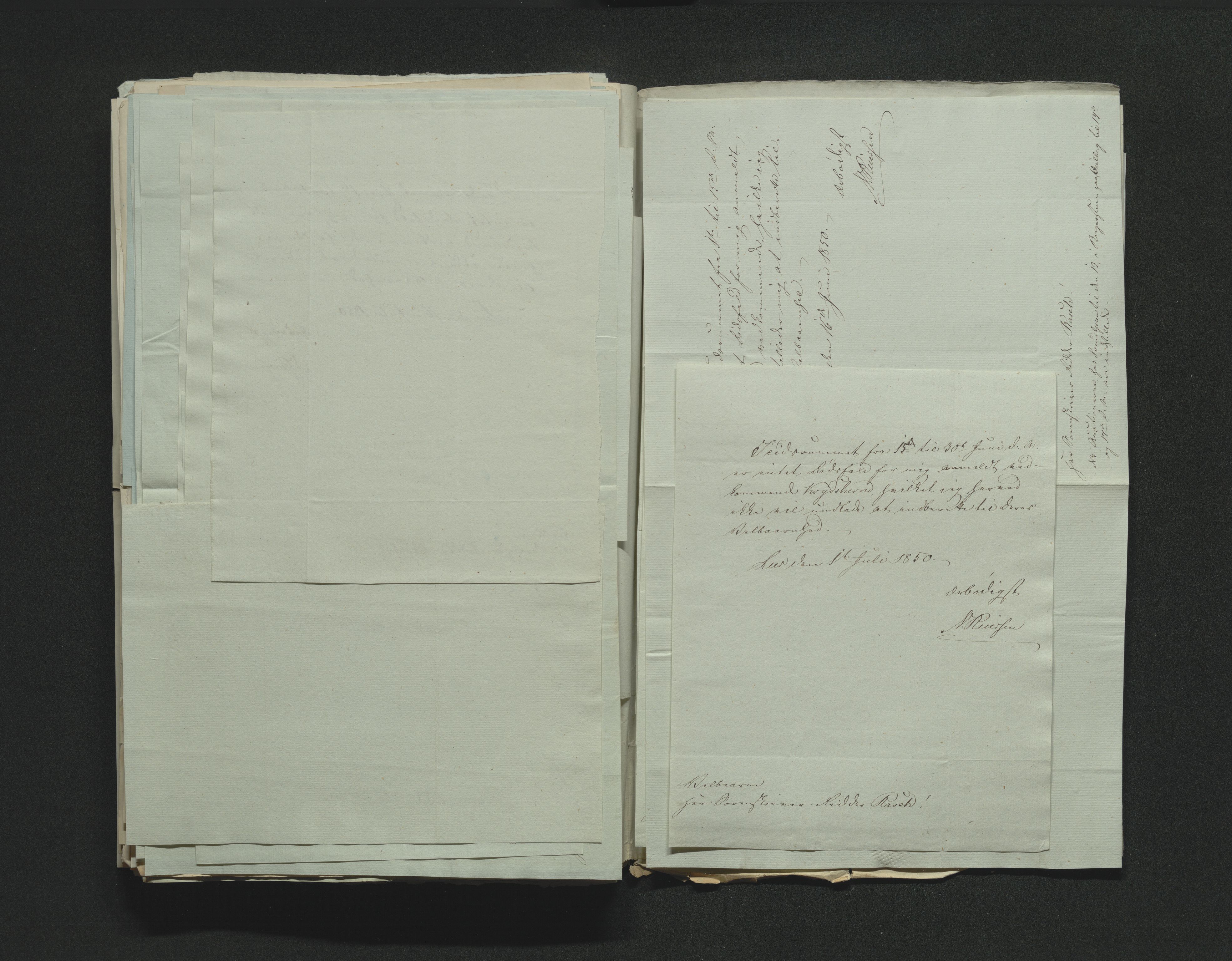 Eiker, Modum og Sigdal sorenskriveri, AV/SAKO-A-123/H/Ha/Hab/L0008: Dødsfallsmeldinger, 1850-1853