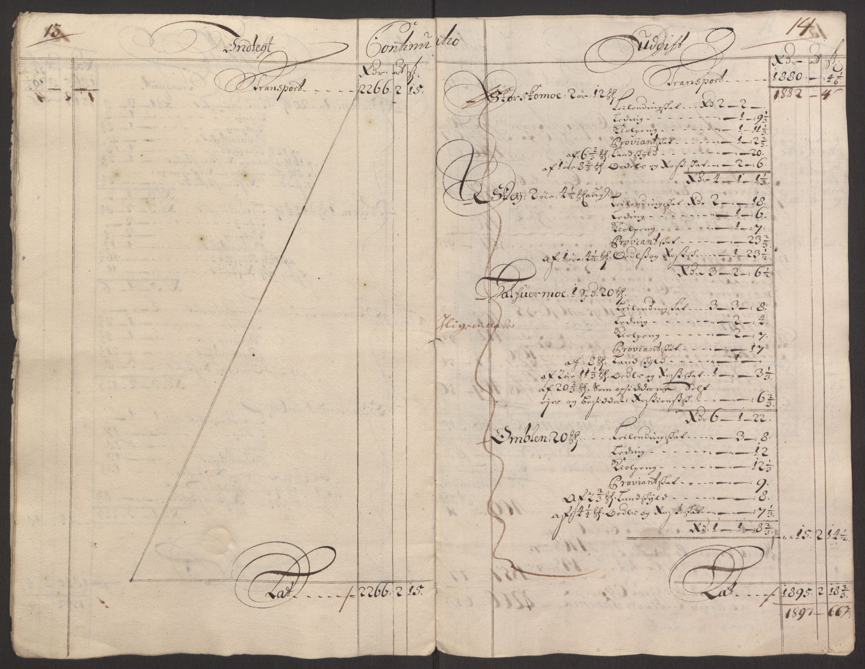 Rentekammeret inntil 1814, Reviderte regnskaper, Fogderegnskap, AV/RA-EA-4092/R64/L4424: Fogderegnskap Namdal, 1692-1695, s. 339