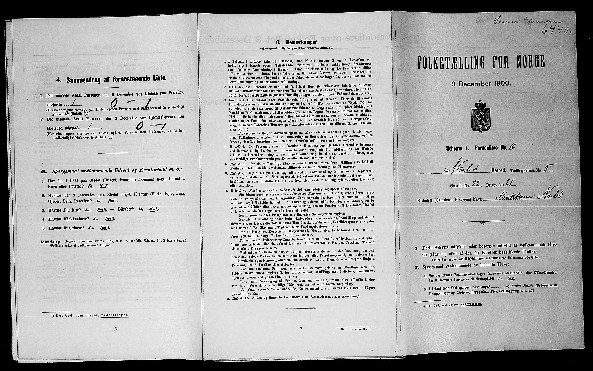 SAST, Folketelling 1900 for 1119 Nærbø herred, 1900, s. 445