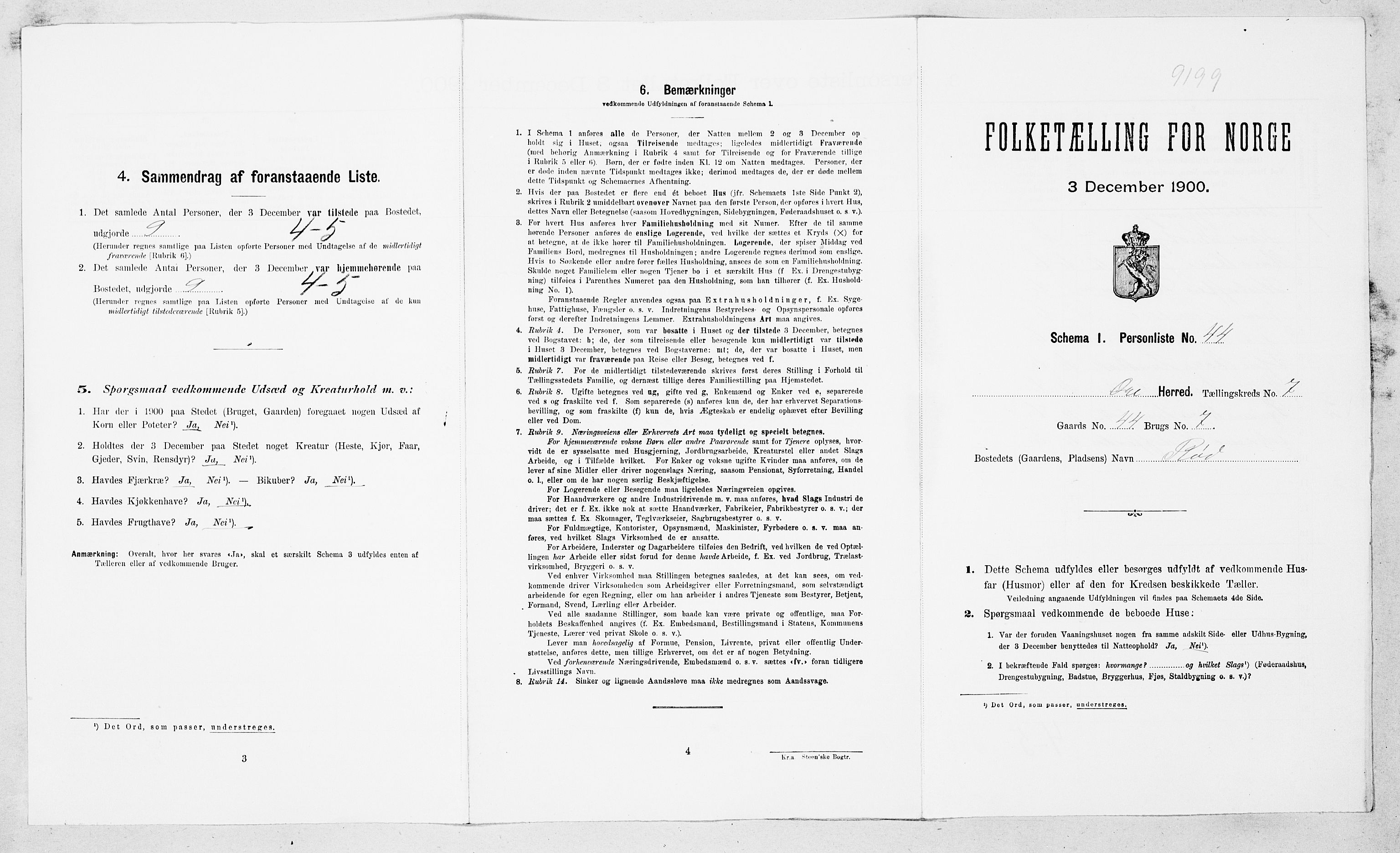 SAT, Folketelling 1900 for 1558 Øre herred, 1900, s. 657