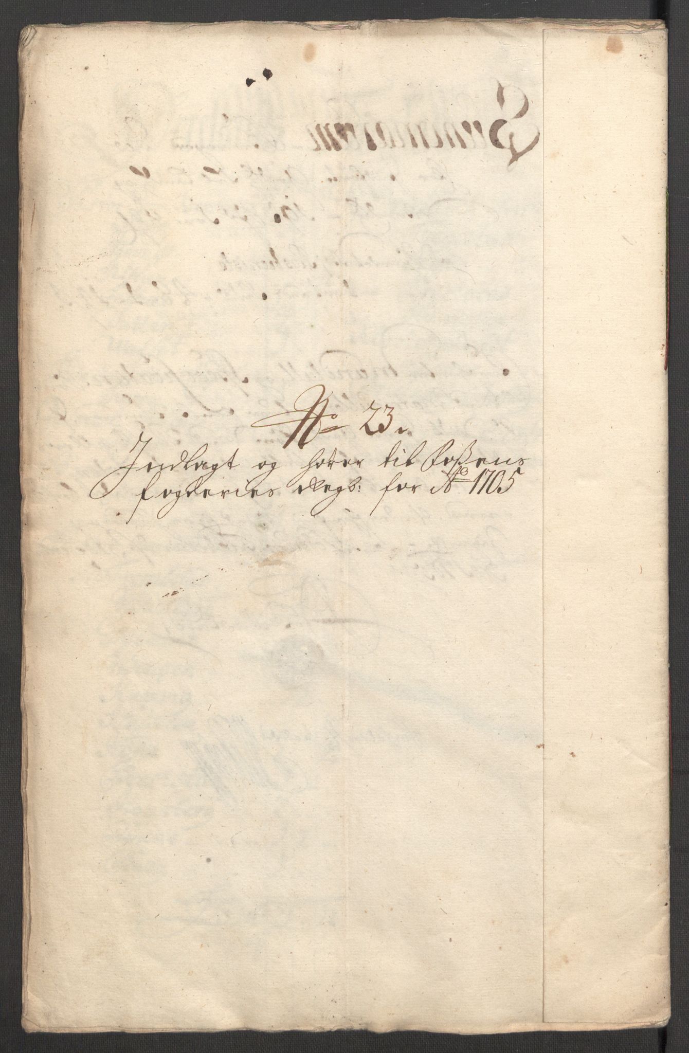 Rentekammeret inntil 1814, Reviderte regnskaper, Fogderegnskap, AV/RA-EA-4092/R57/L3856: Fogderegnskap Fosen, 1704-1705, s. 372