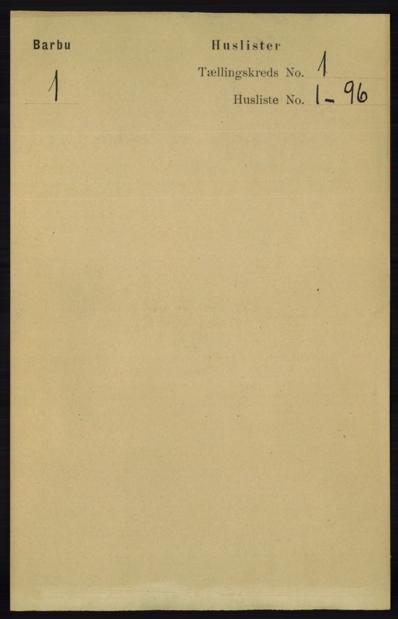 RA, Folketelling 1891 for 0990 Barbu herred, 1891, s. 31