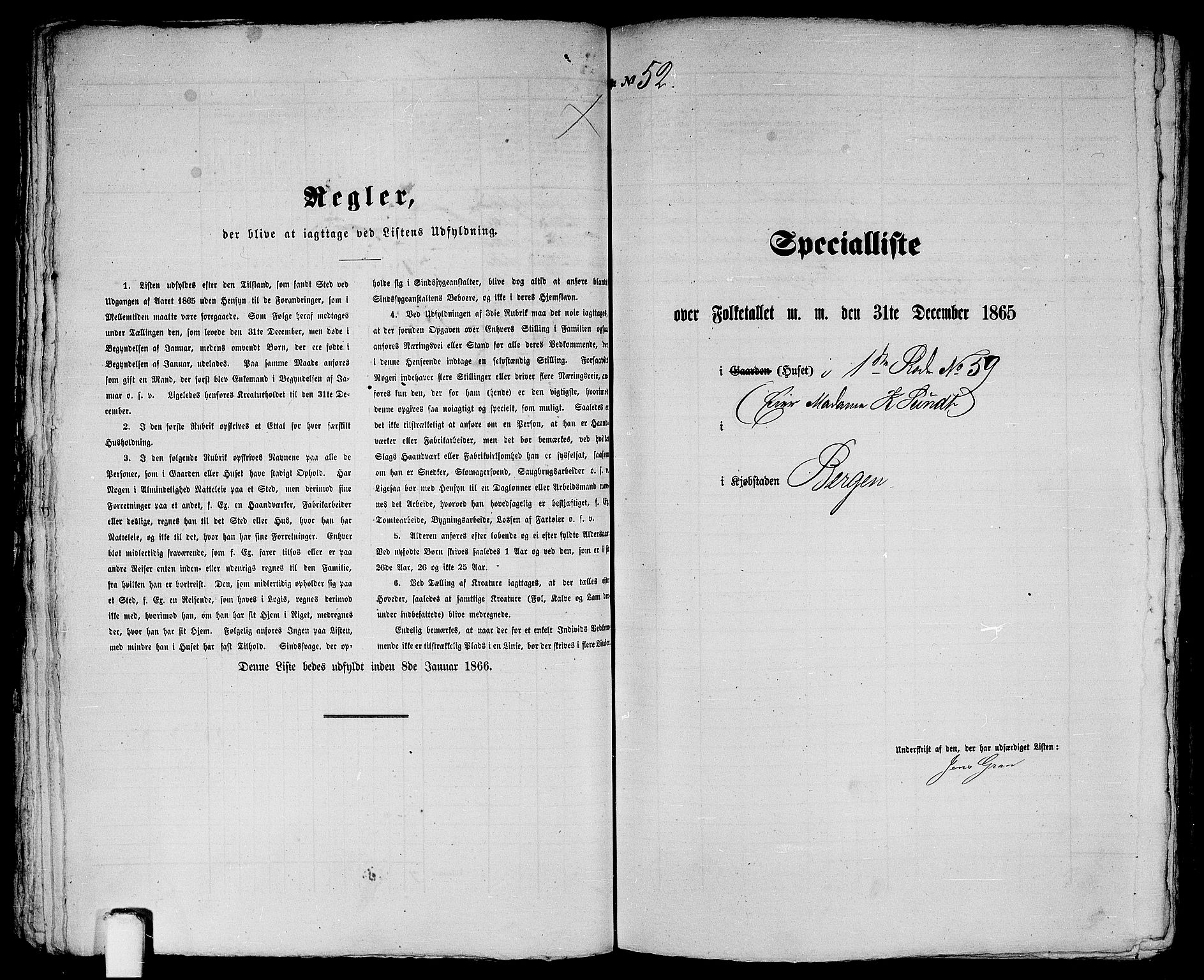 RA, Folketelling 1865 for 1301 Bergen kjøpstad, 1865, s. 146