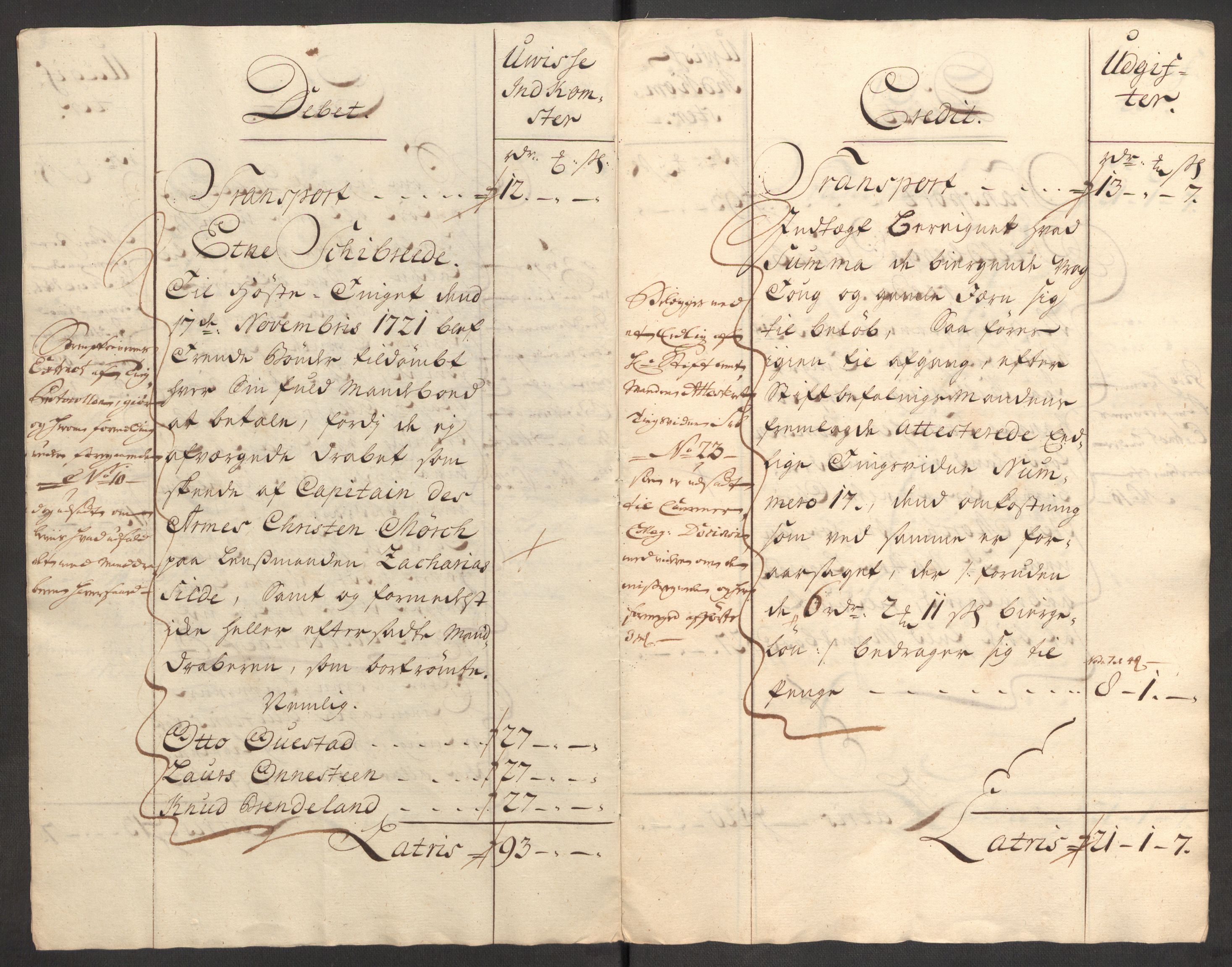 Rentekammeret inntil 1814, Reviderte regnskaper, Fogderegnskap, RA/EA-4092/R48/L3000: Fogderegnskap Sunnhordland og Hardanger, 1721, s. 111