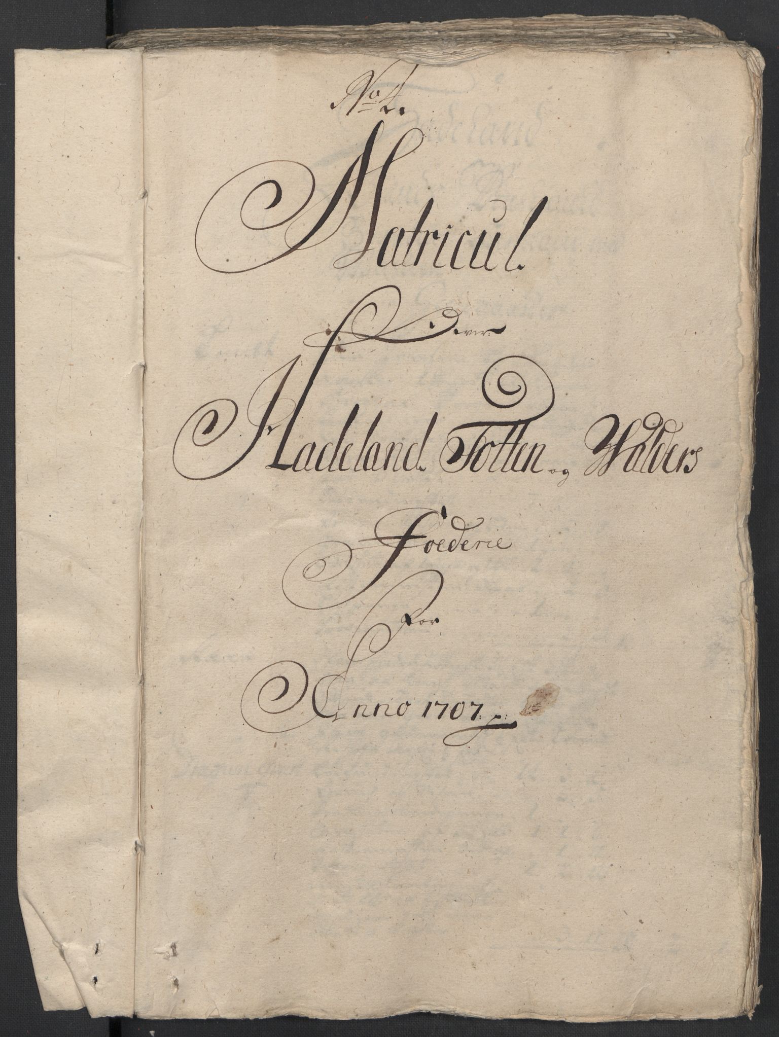 Rentekammeret inntil 1814, Reviderte regnskaper, Fogderegnskap, RA/EA-4092/R18/L1305: Fogderegnskap Hadeland, Toten og Valdres, 1707-1708, s. 46