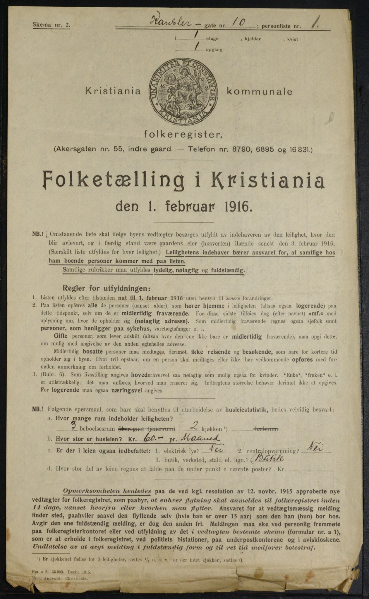 OBA, Kommunal folketelling 1.2.1916 for Kristiania, 1916, s. 49182