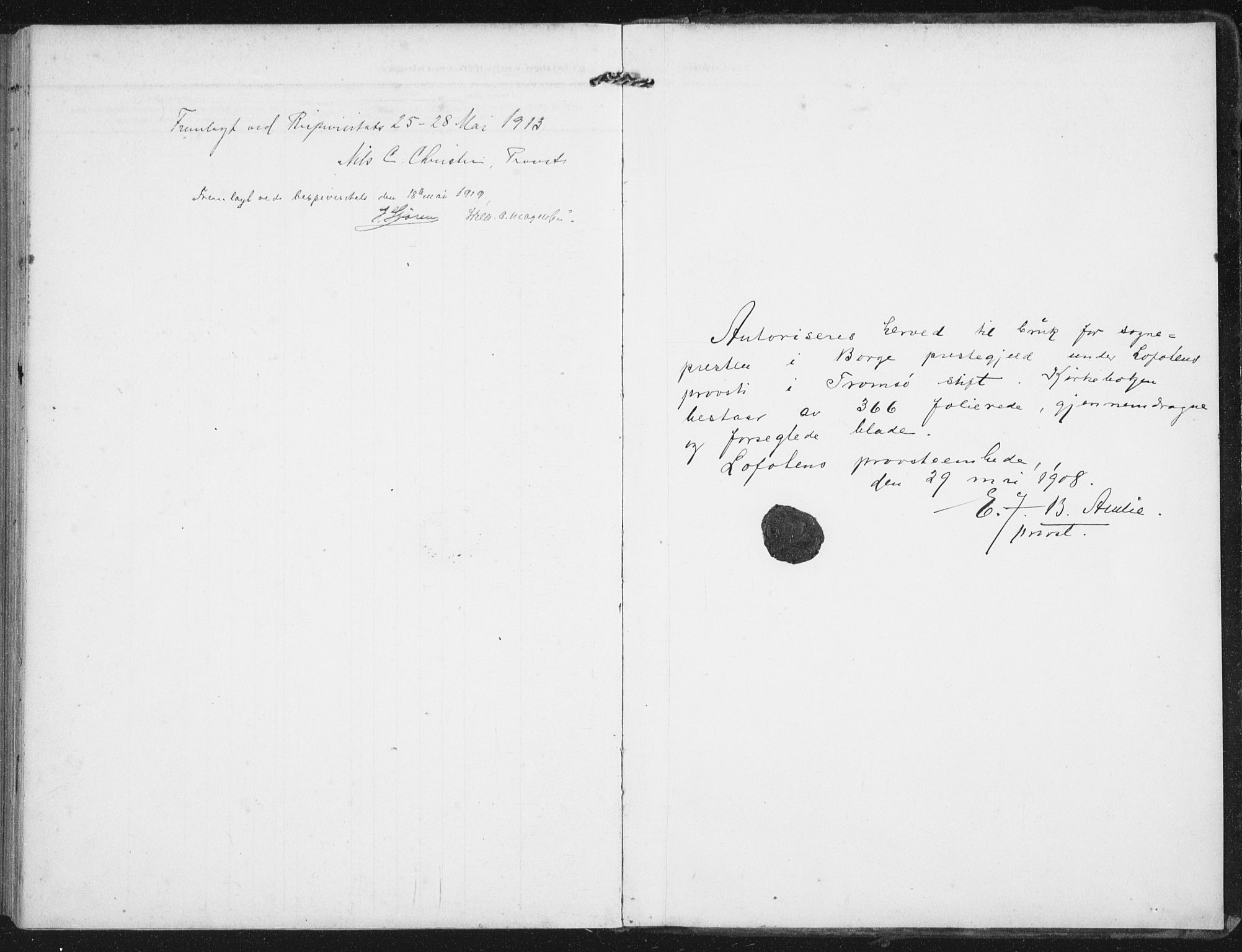 Ministerialprotokoller, klokkerbøker og fødselsregistre - Nordland, AV/SAT-A-1459/880/L1135: Ministerialbok nr. 880A09, 1908-1919