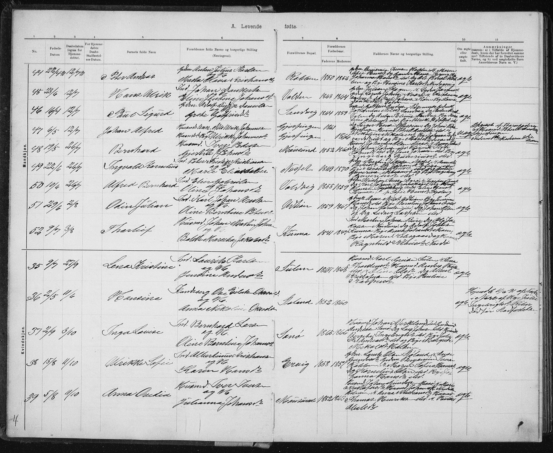 Ministerialprotokoller, klokkerbøker og fødselsregistre - Sør-Trøndelag, AV/SAT-A-1456/640/L0586: Klokkerbok nr. 640C03b, 1891-1908